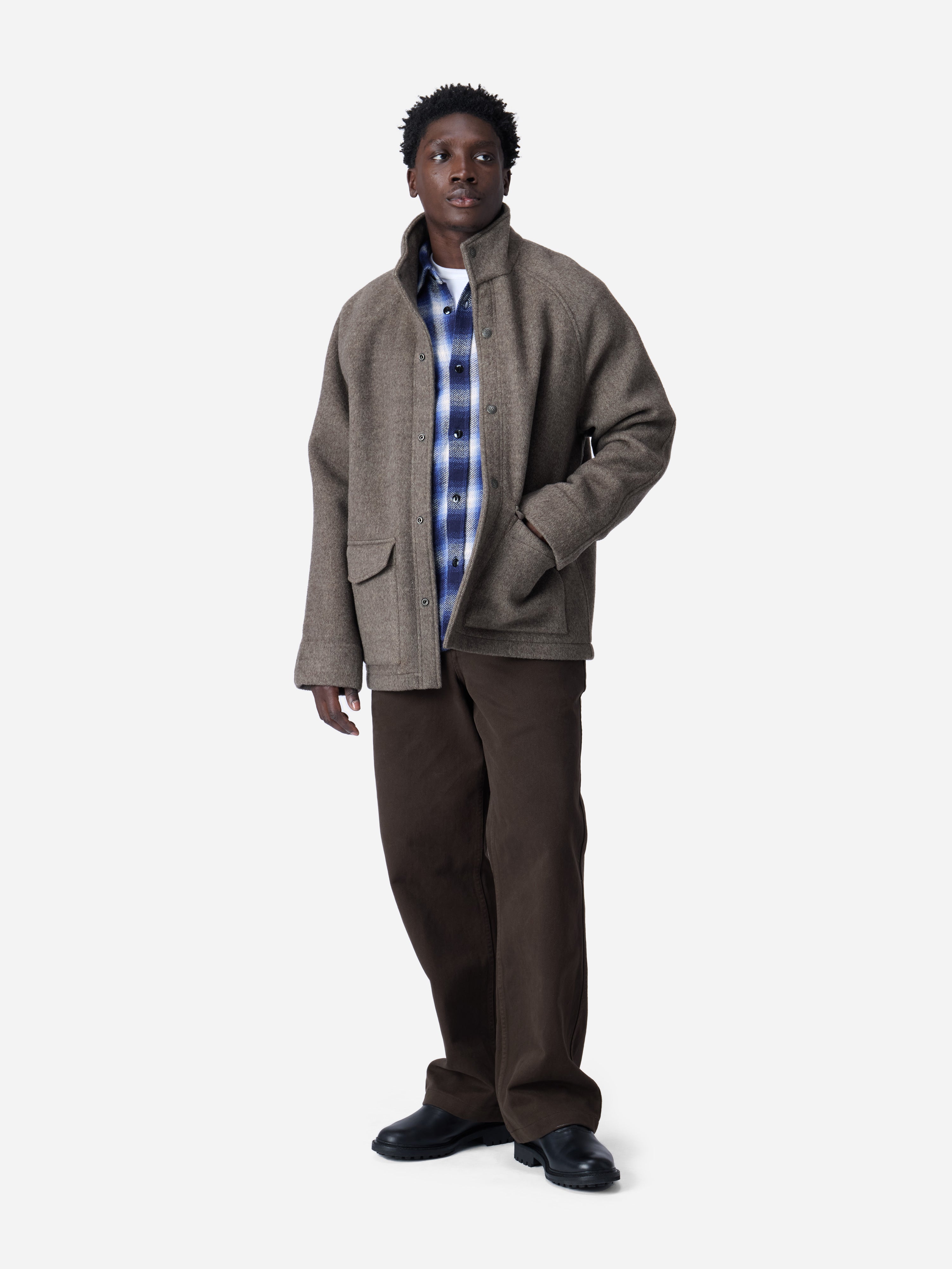 Welding Jacket ~ Tobacco Wool/Cashmere – 3sixteen