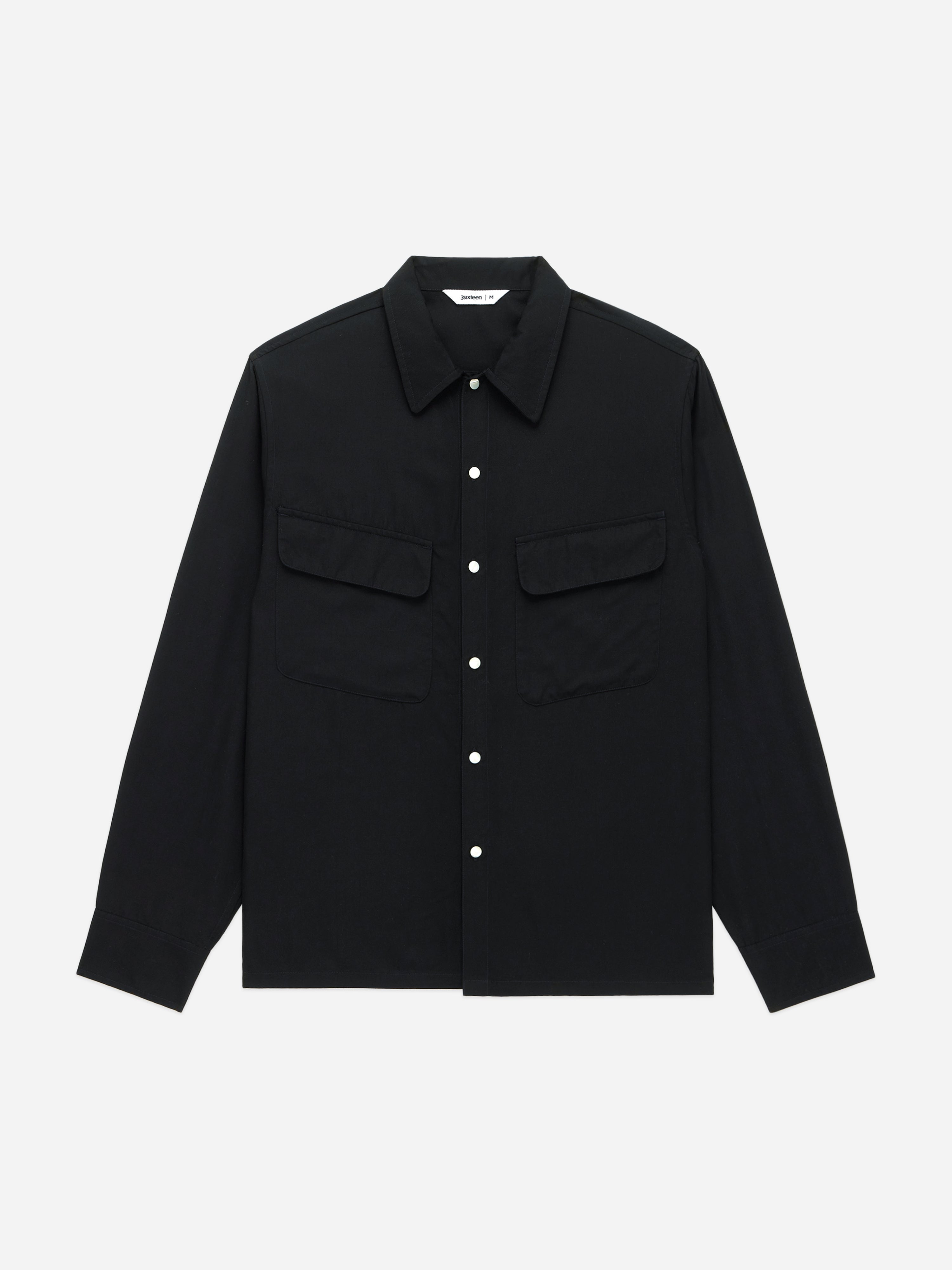 Western Overshirt ~ Black – 3sixteen