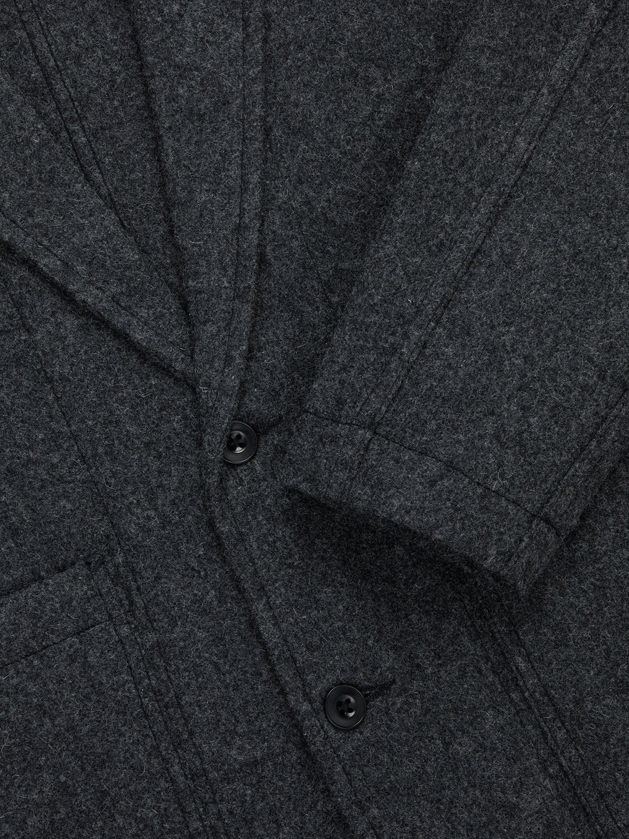 Work Blazer ~ Grey Melton Wool