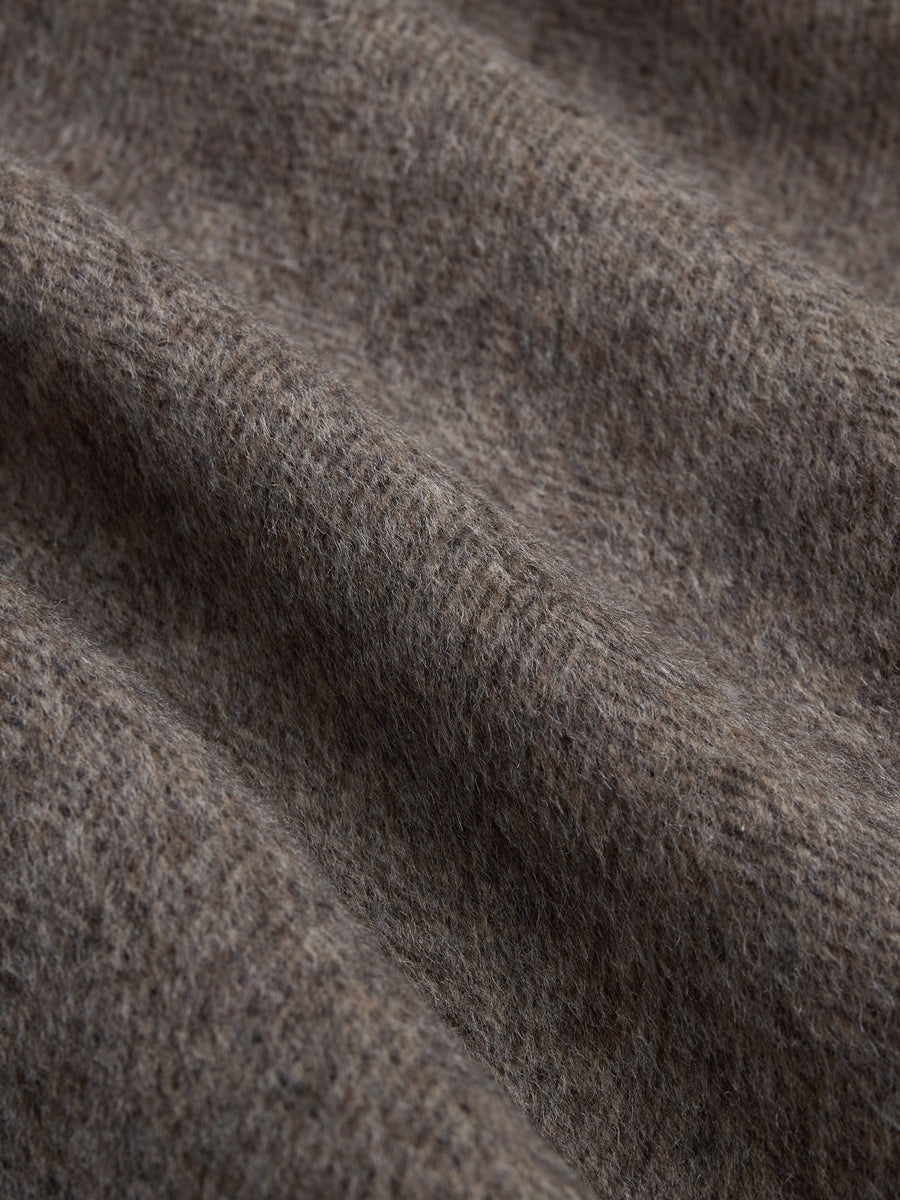 Zip Vest ~ Tobacco Wool/Cashmere