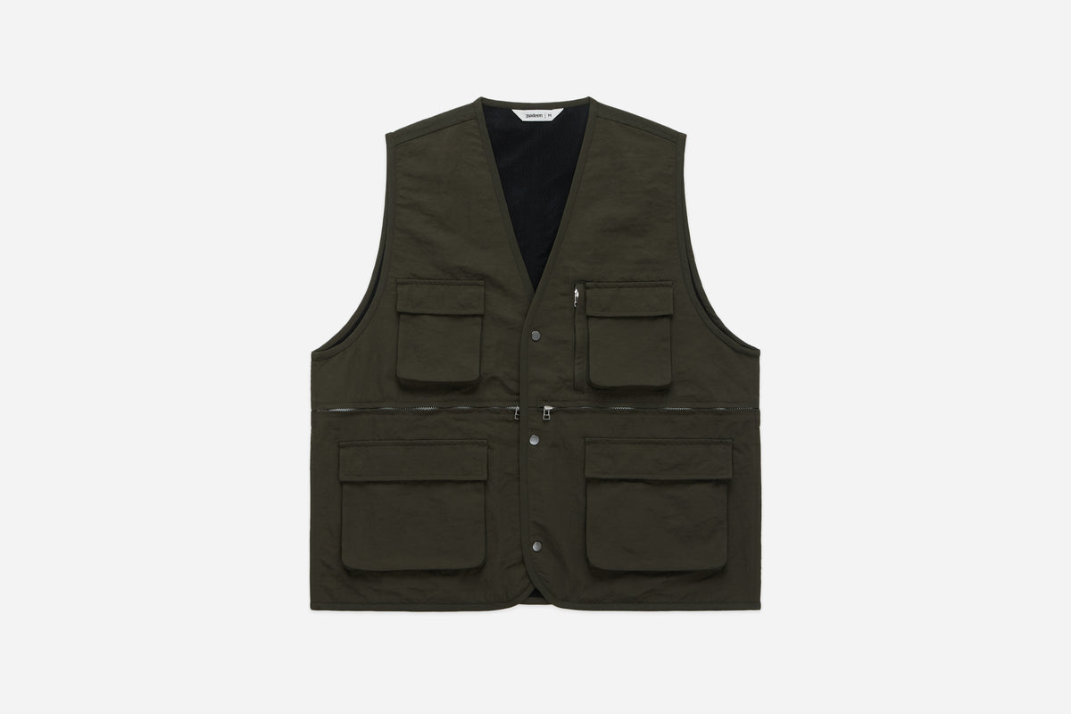 ジャケット・アウター PHEENY Nylon oxford field jacket vest PHEENY/NYLON OXFORD FIELD JACKET VEST(BLACK)