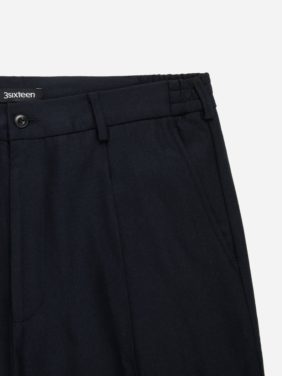 Pleated Trouser ~ Black Wool