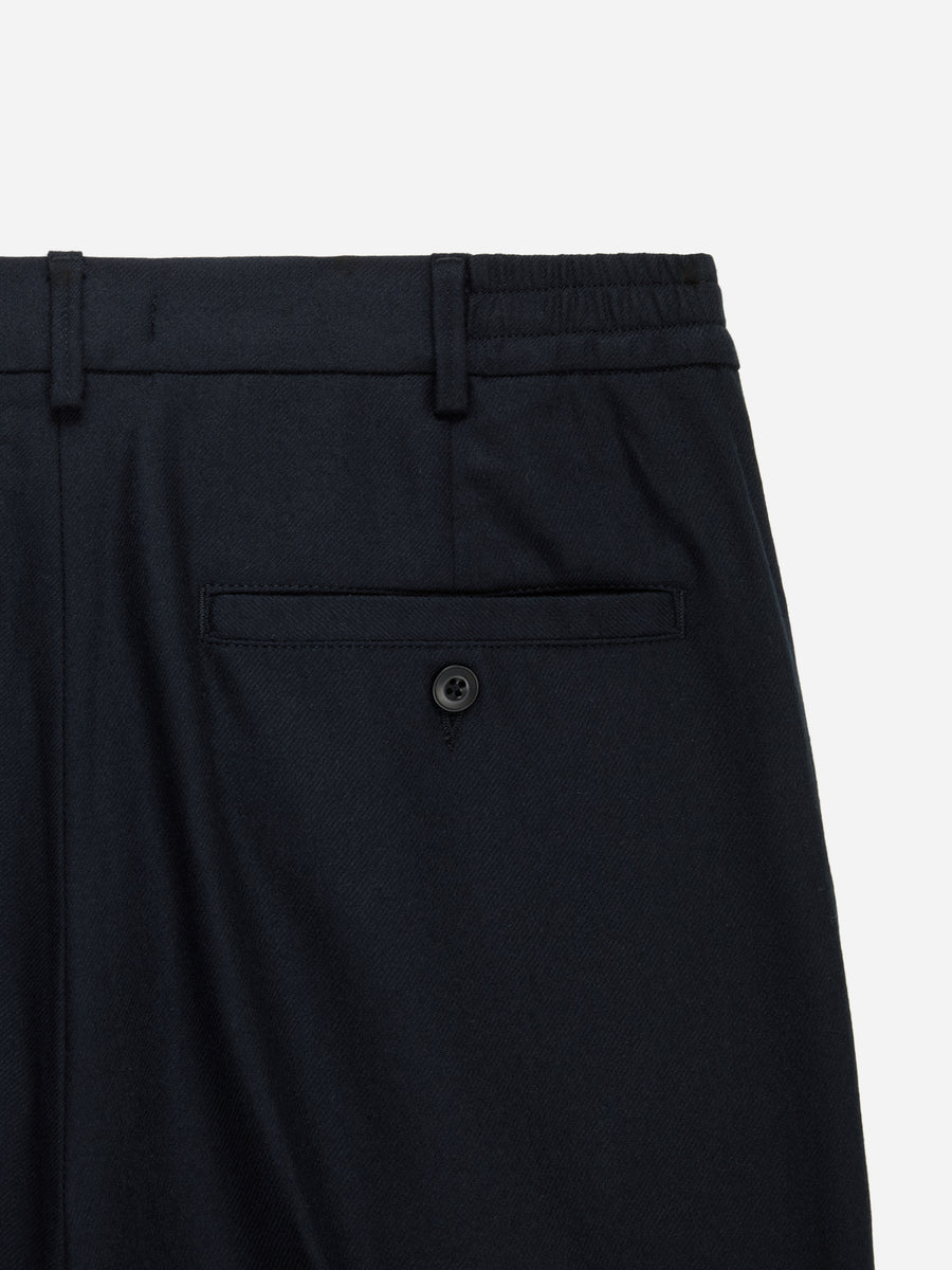 Pleated Trouser ~ Black Wool