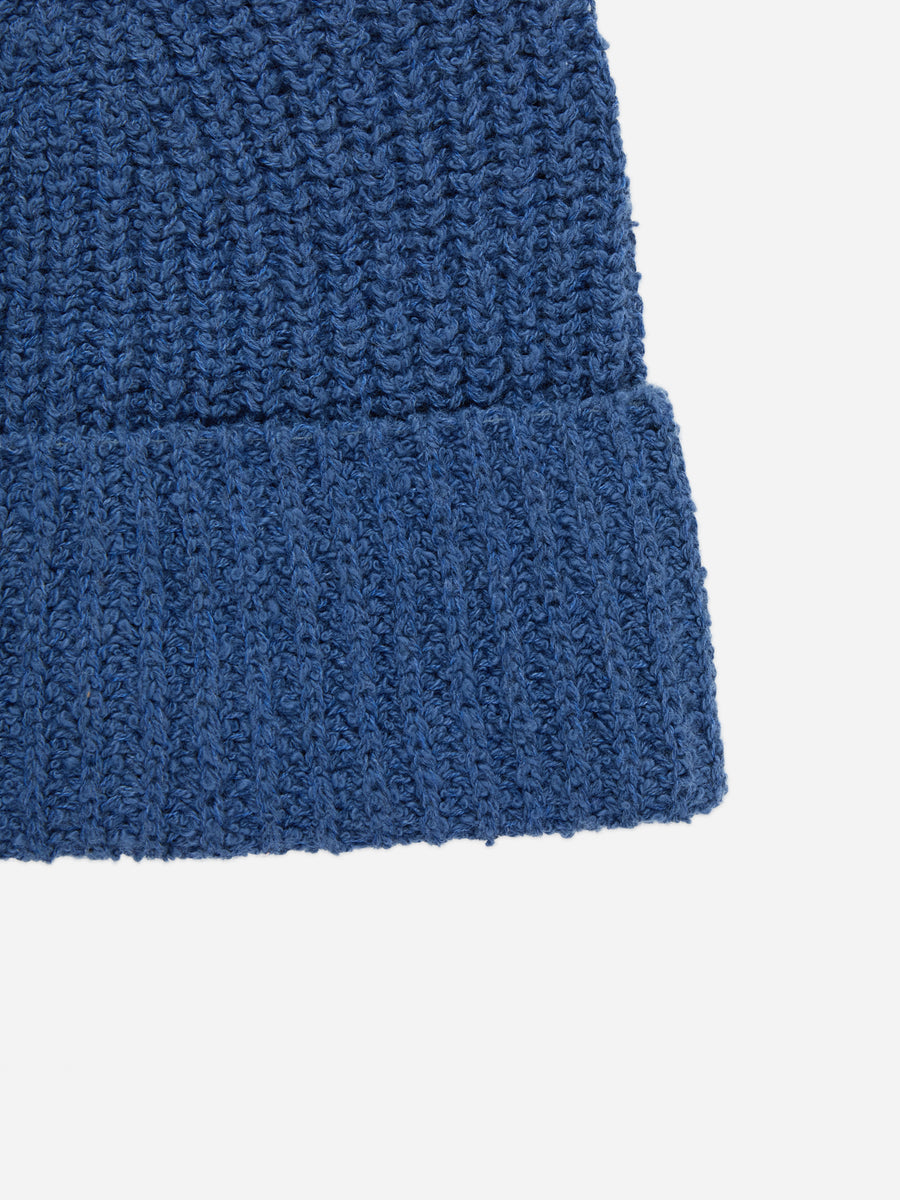 Cotton Watch Cap ~ Lapis Boucle