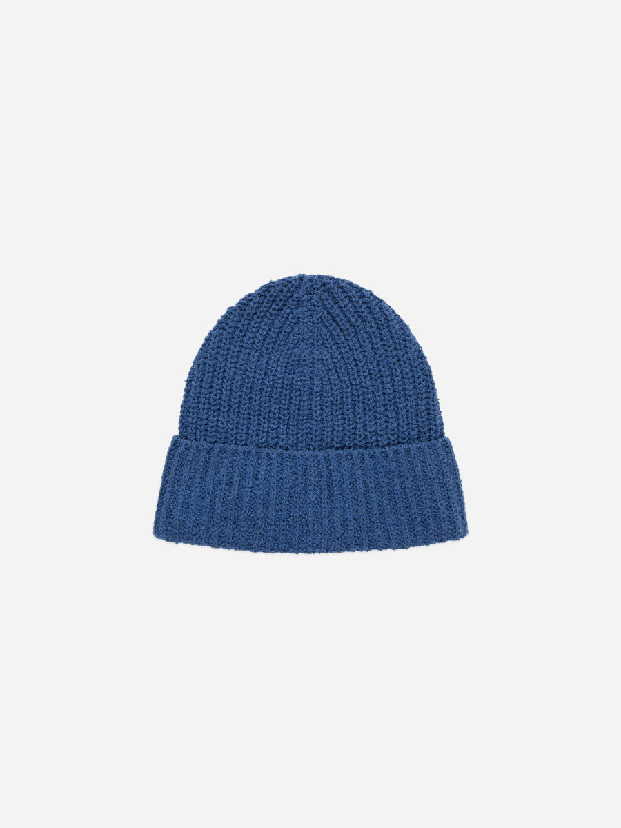 Cotton Watch Cap ~ Lapis Boucle