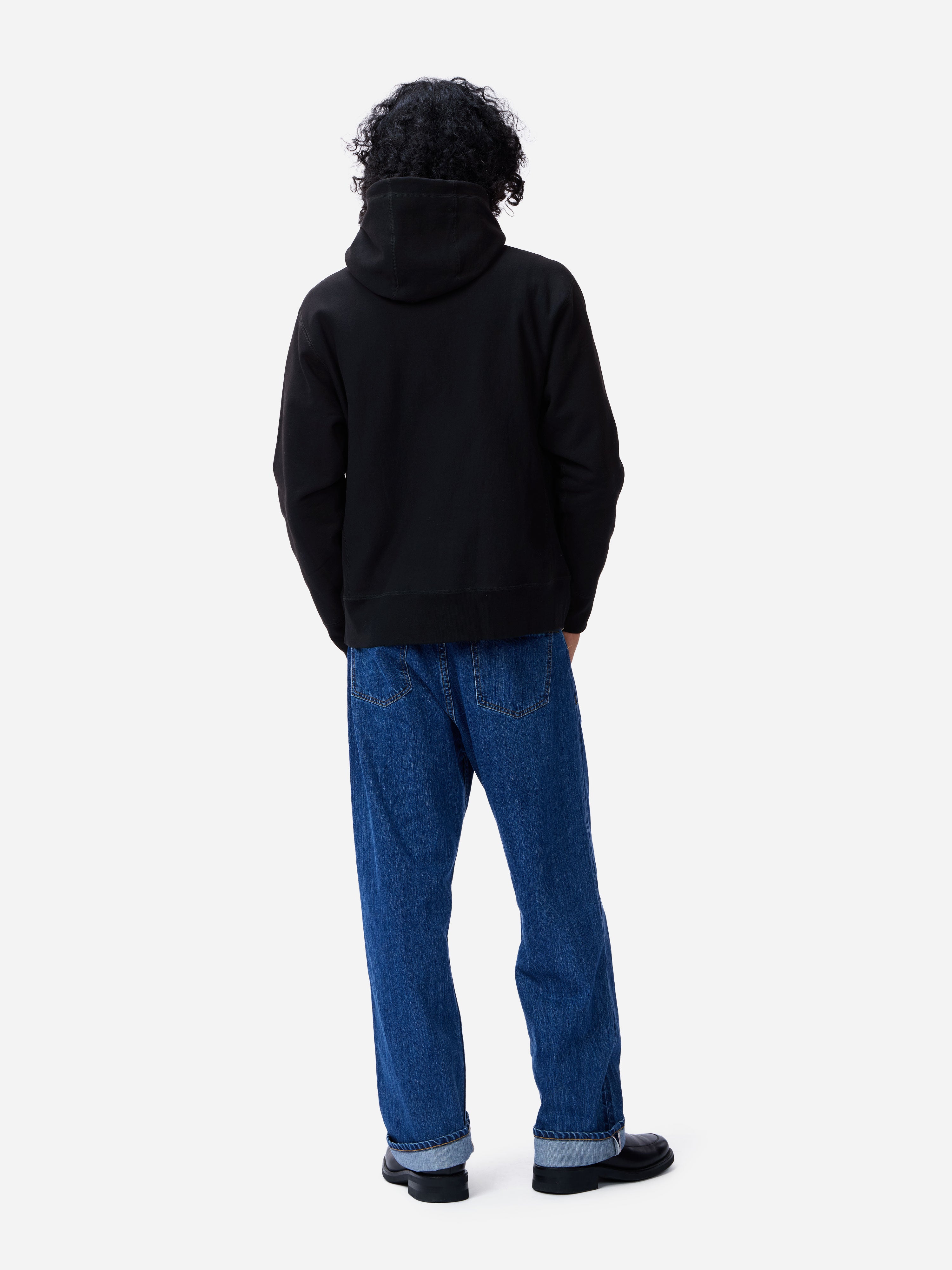 Heavyweight Pullover Hoody ~ Black – 3sixteen