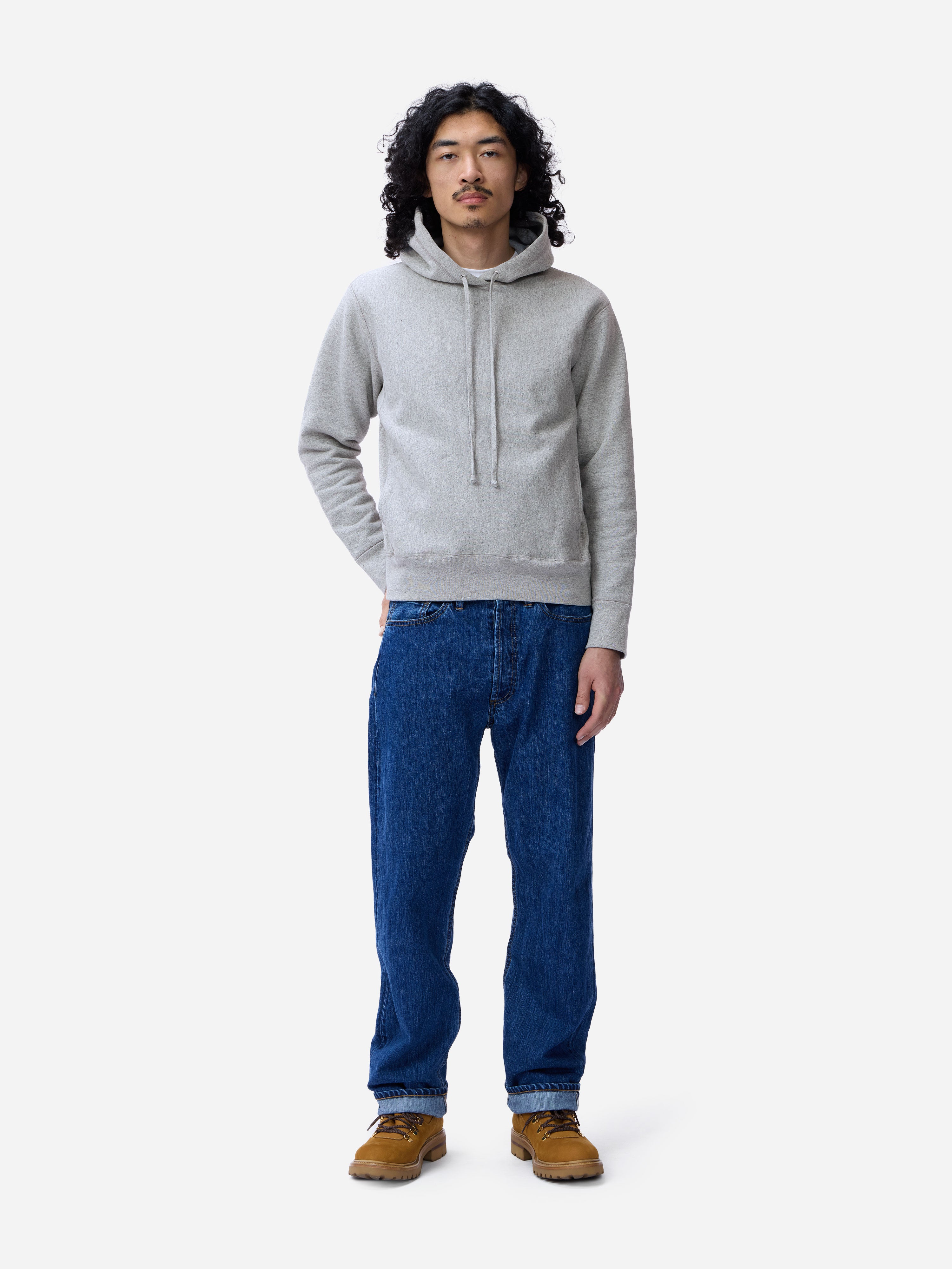 トゥルースリーパー Heavyweight Pullover Hoody ~ Grey – 3sixteen