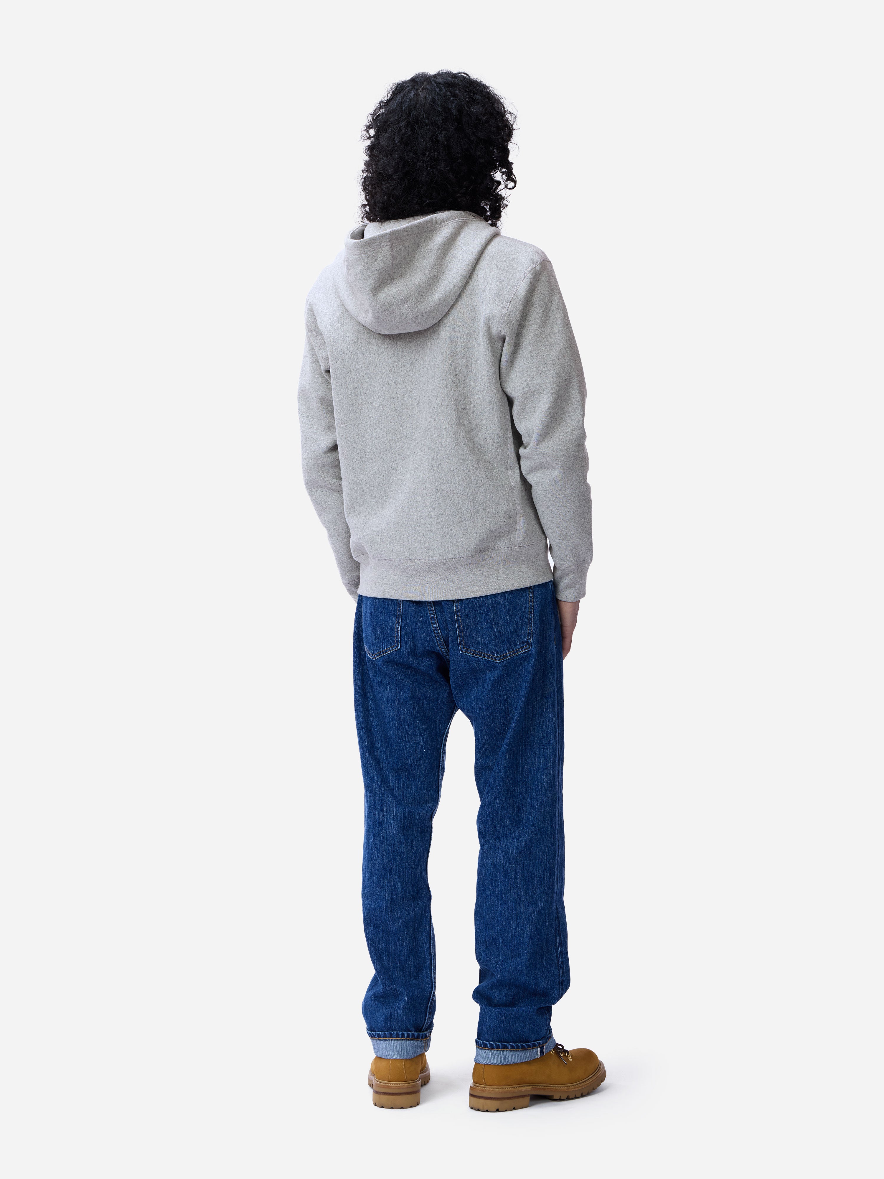 Heavyweight Zip Hoody ~ Grey – 3sixteen