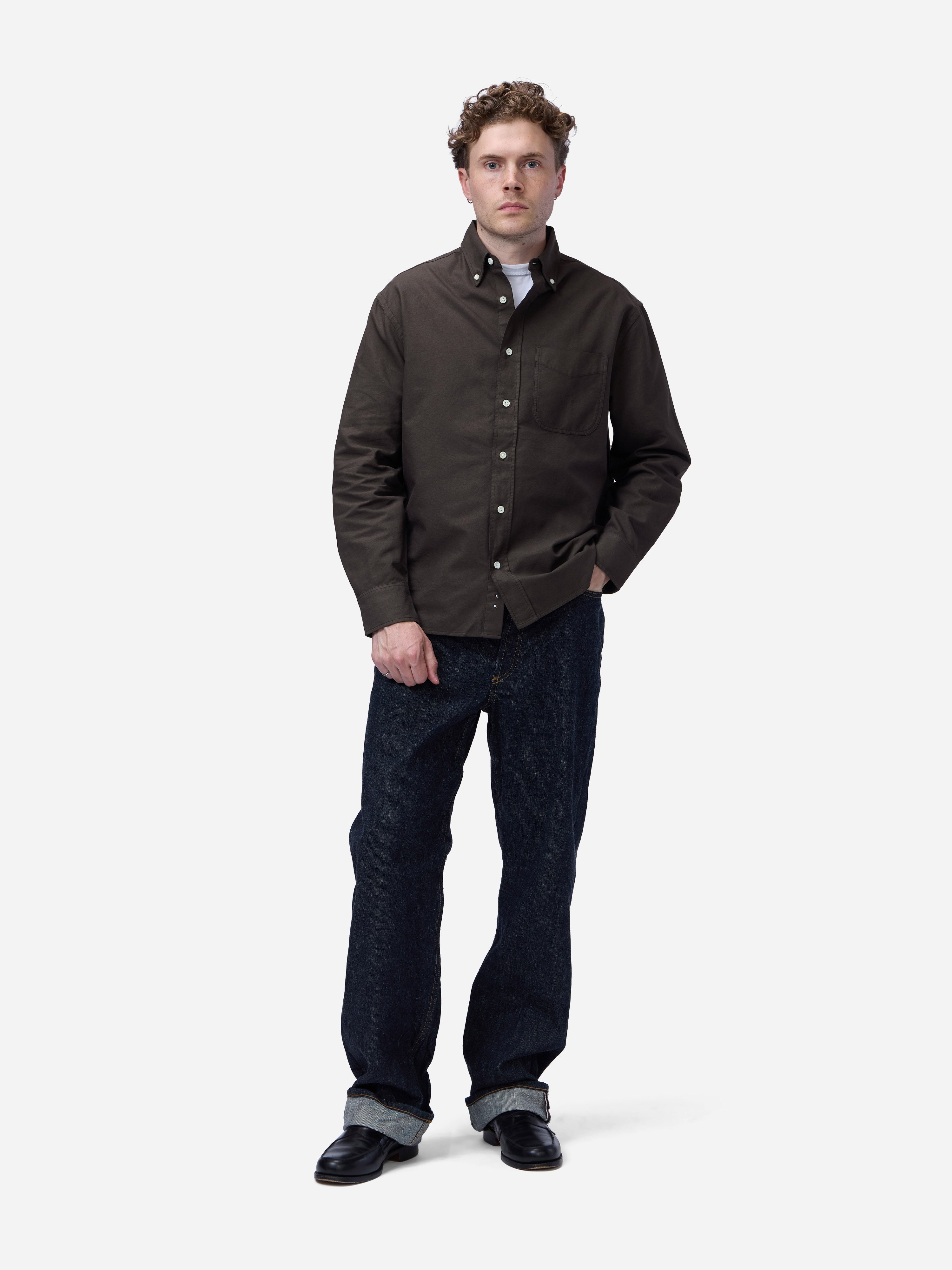cox　sサイズ Big Oxford ~ Espresso – 3sixteen