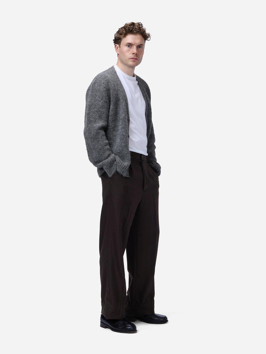 Pleated Trouser ~ Brown Wool Flannel