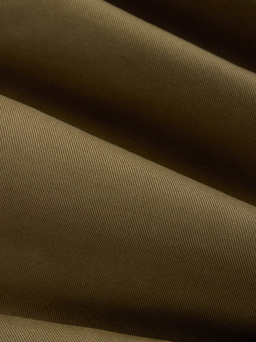 Pleated Trouser ~ Teak Peached Twill
