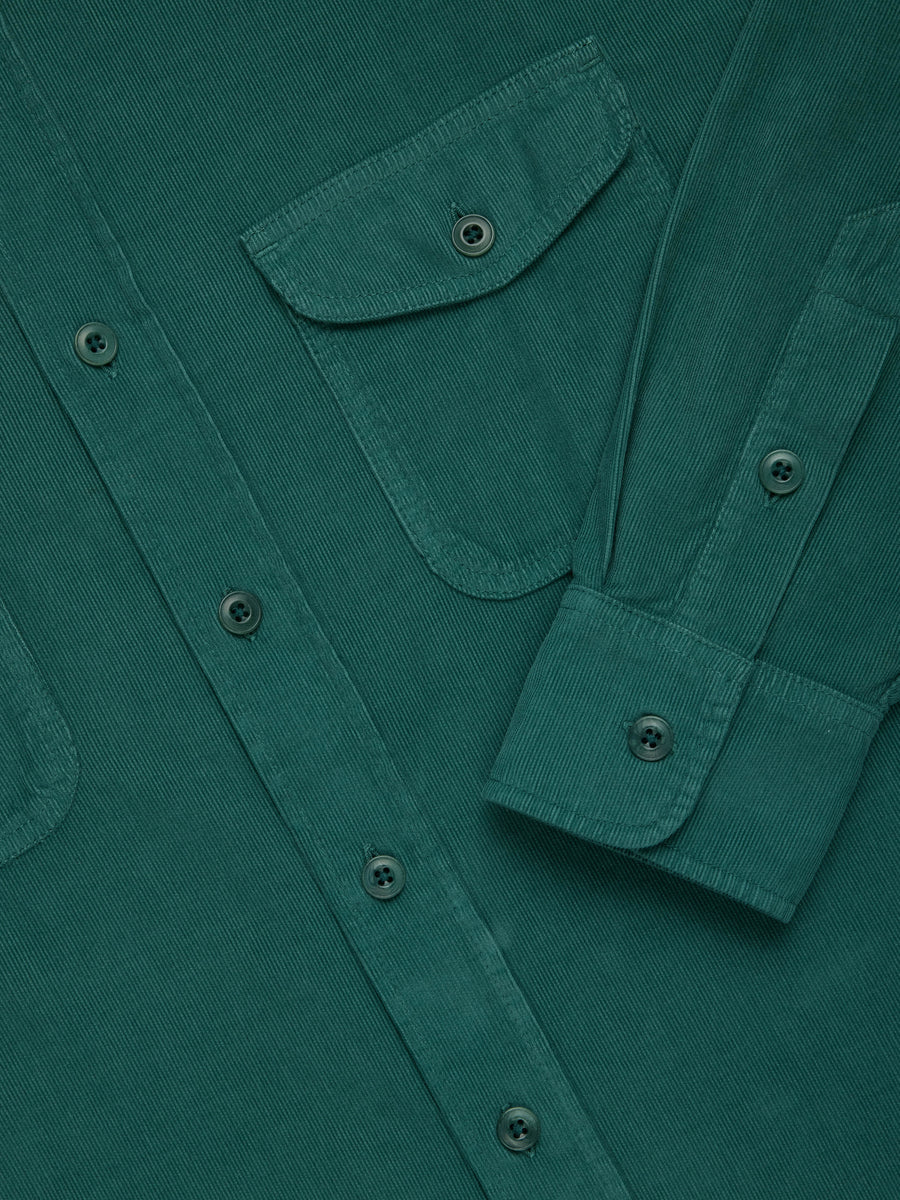 Studio Shirt ~ Hunter Green Corduroy