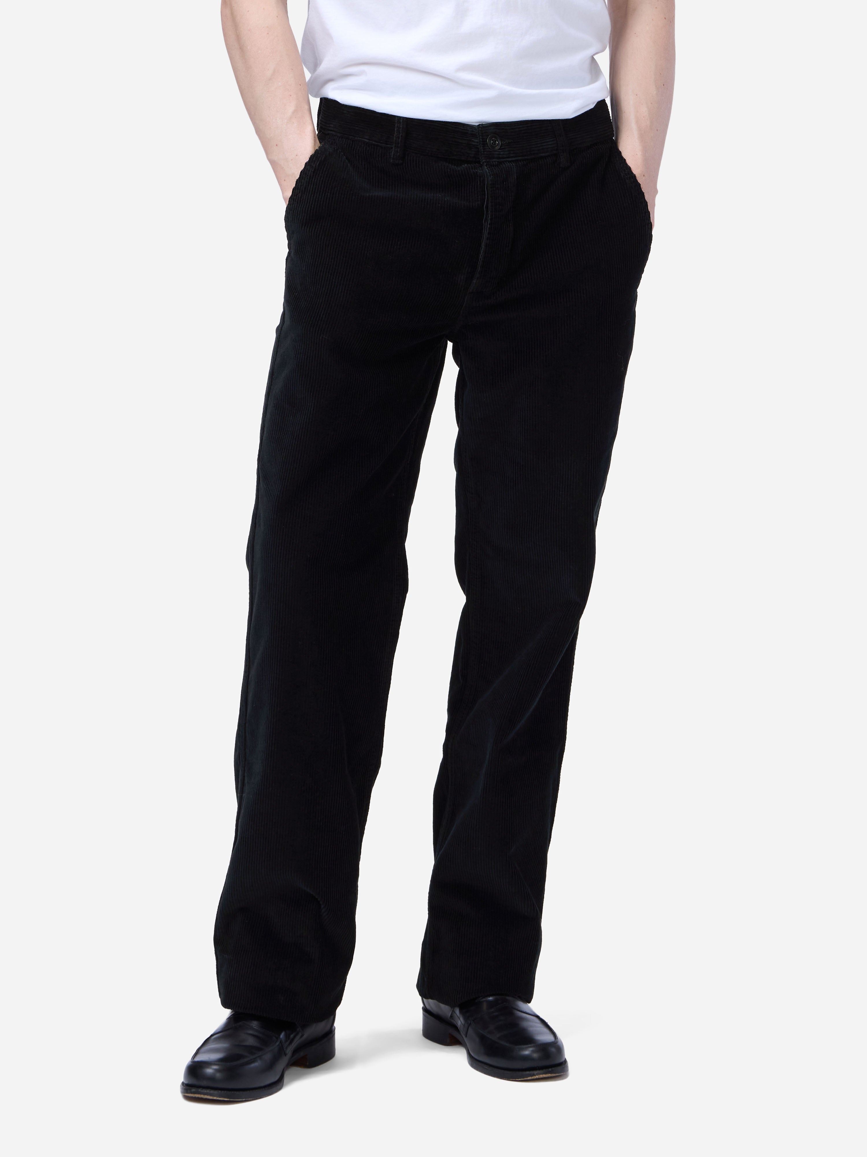 Work Pant ~ Black Corduroy – 3sixteen