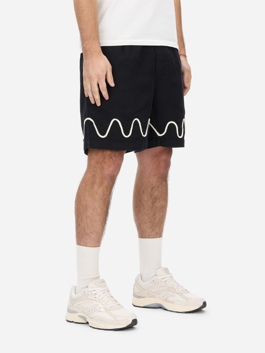 Club Short ~ Black Squiggle