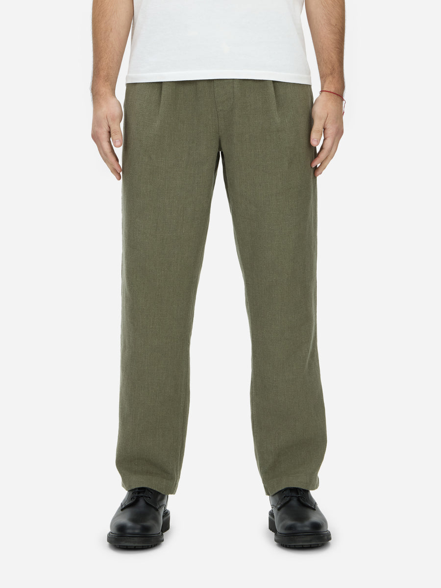 Easy Pant ~ Olive Cotton/Linen