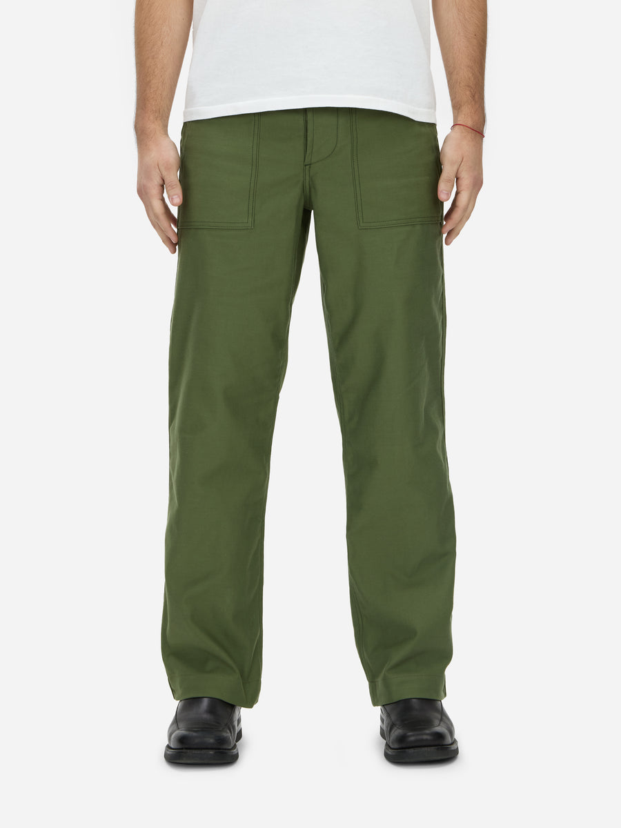 Fatigue Pants ~ Olive Back Satin