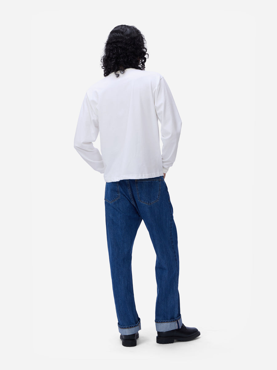 Heavyweight Boxy Long Sleeve T-shirt ~ White