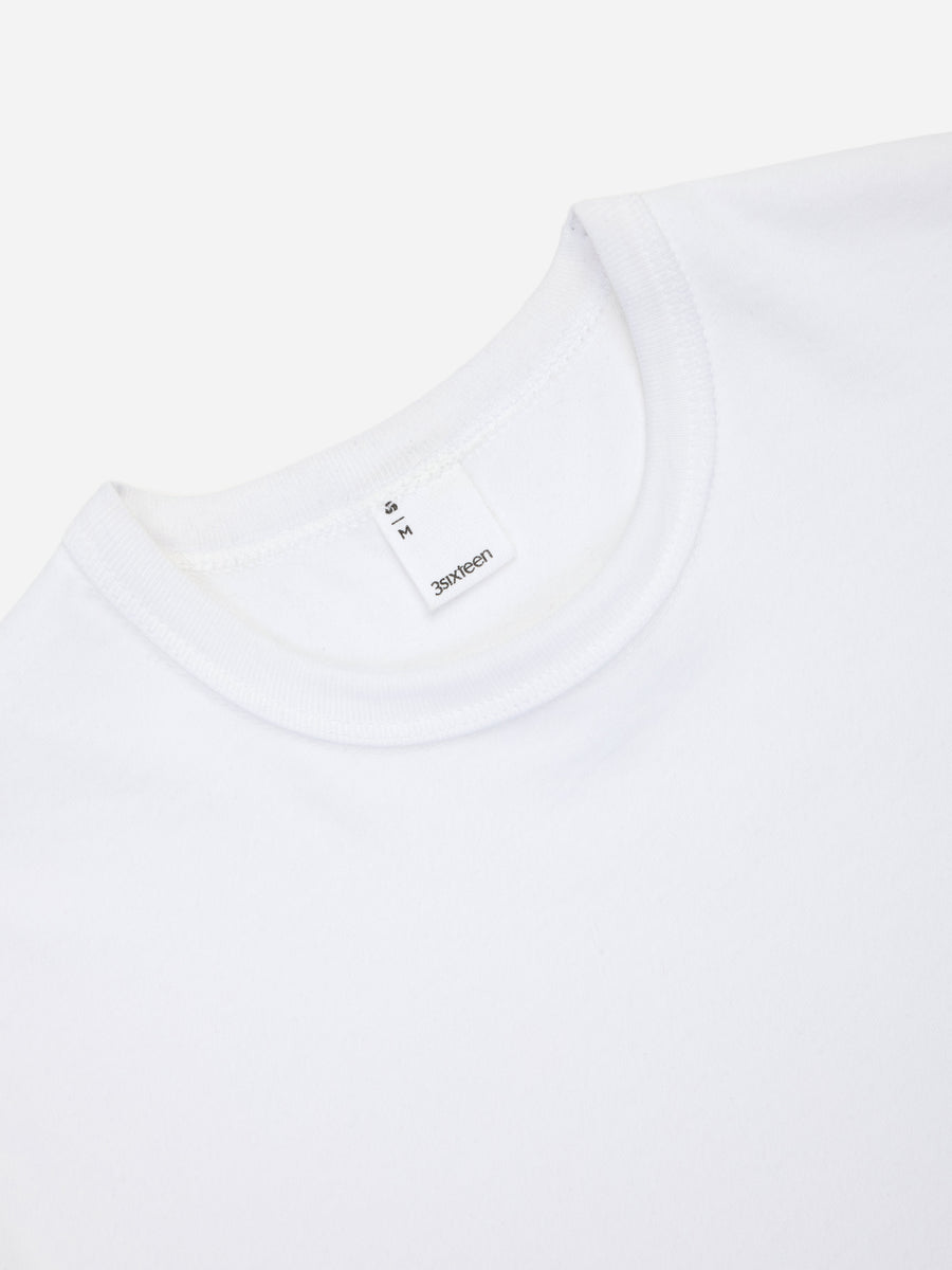 Heavyweight Boxy Long Sleeve T-shirt ~ White