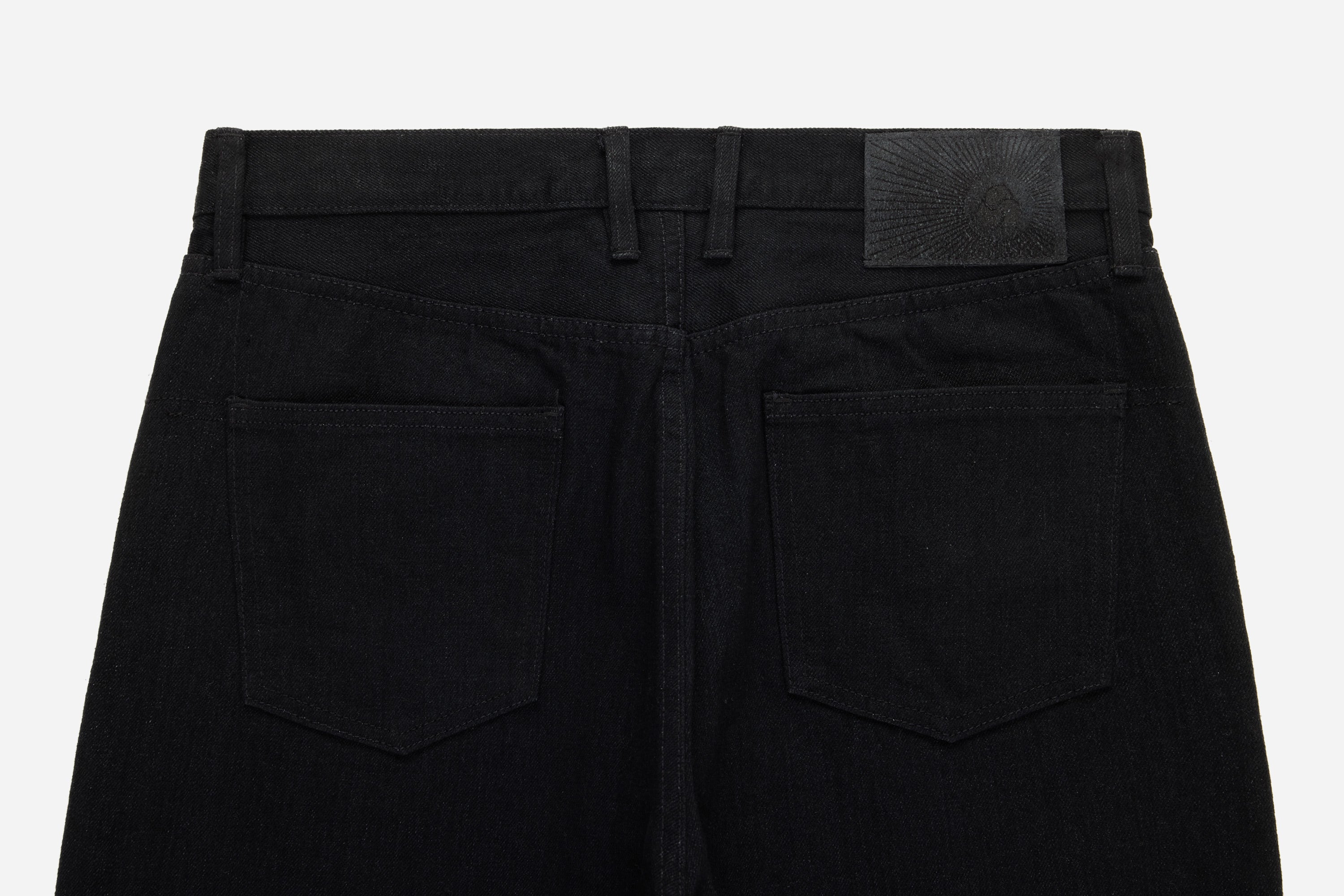 RS-220xk ~ Relaxed Straight - Rinsed Black Kibata – 3sixteen