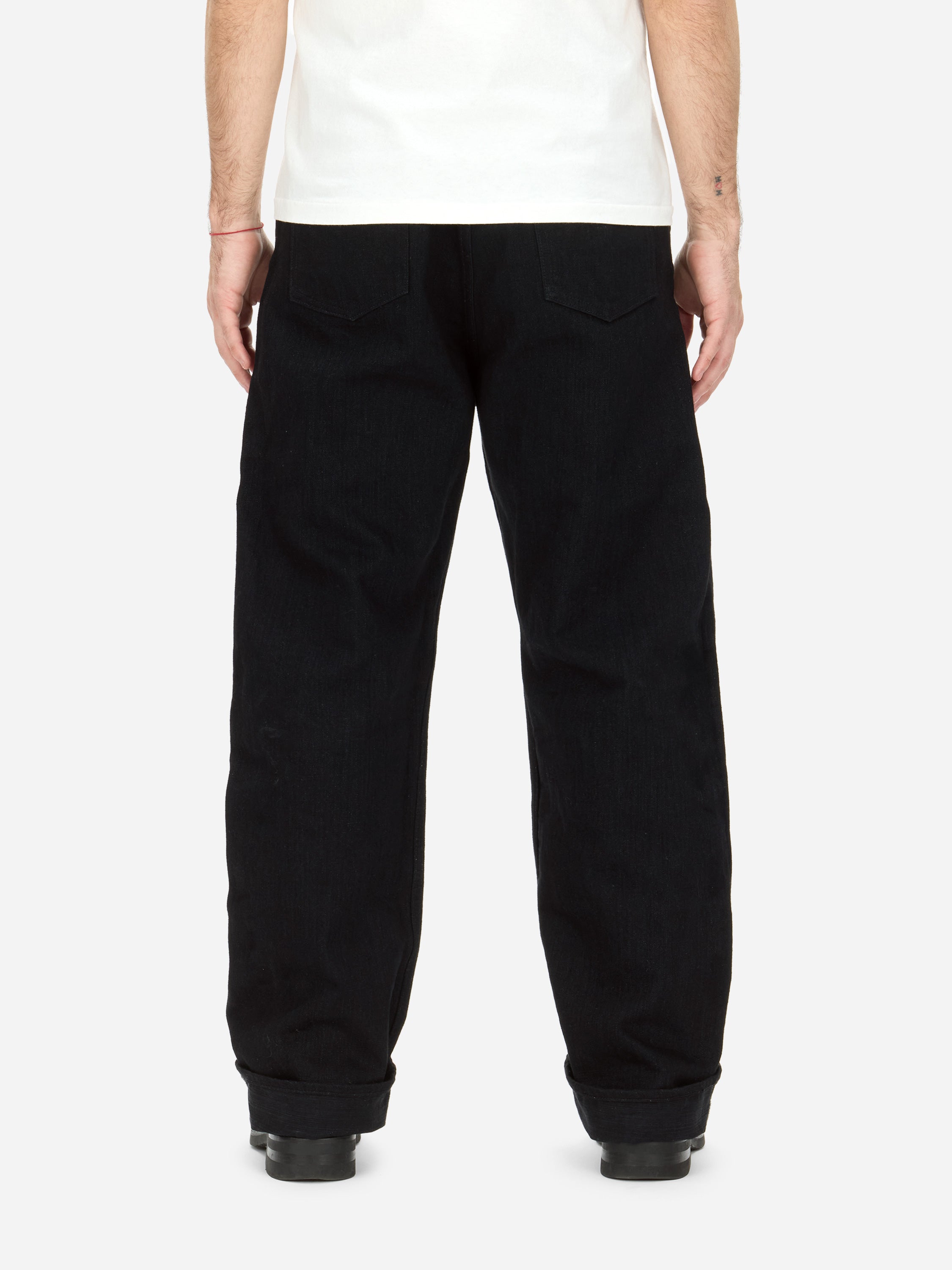 RS-220xk ~ Relaxed Straight - Rinsed Black Kibata – 3sixteen