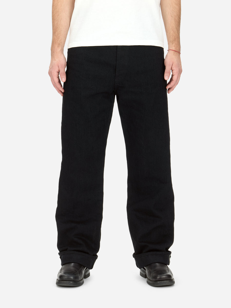 RS-220xk ~ Relaxed Straight - Rinsed Black Kibata