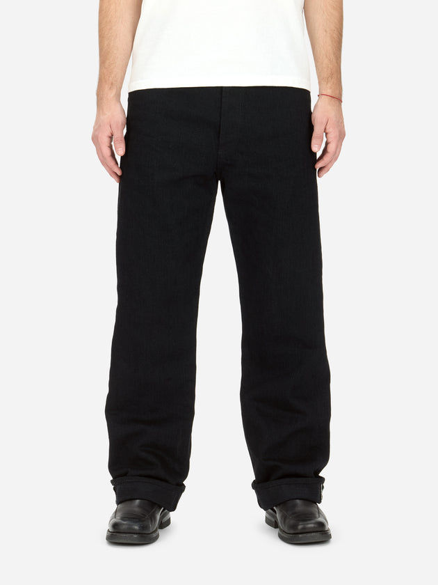 RS-220xk ~ Relaxed Straight - Rinsed Black Kibata – 3sixteen