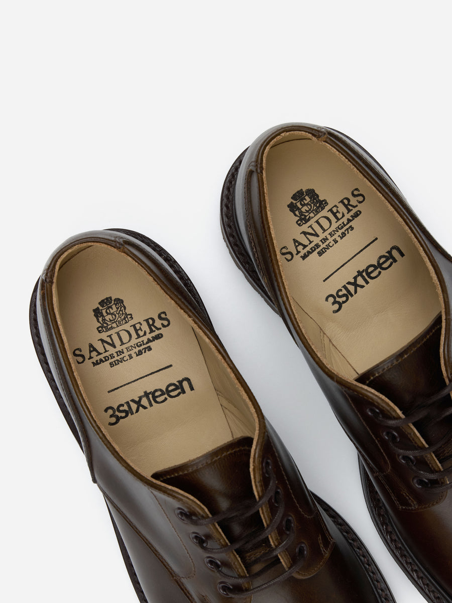 Lug Sole Derby ~ Mocha Waxy Leather