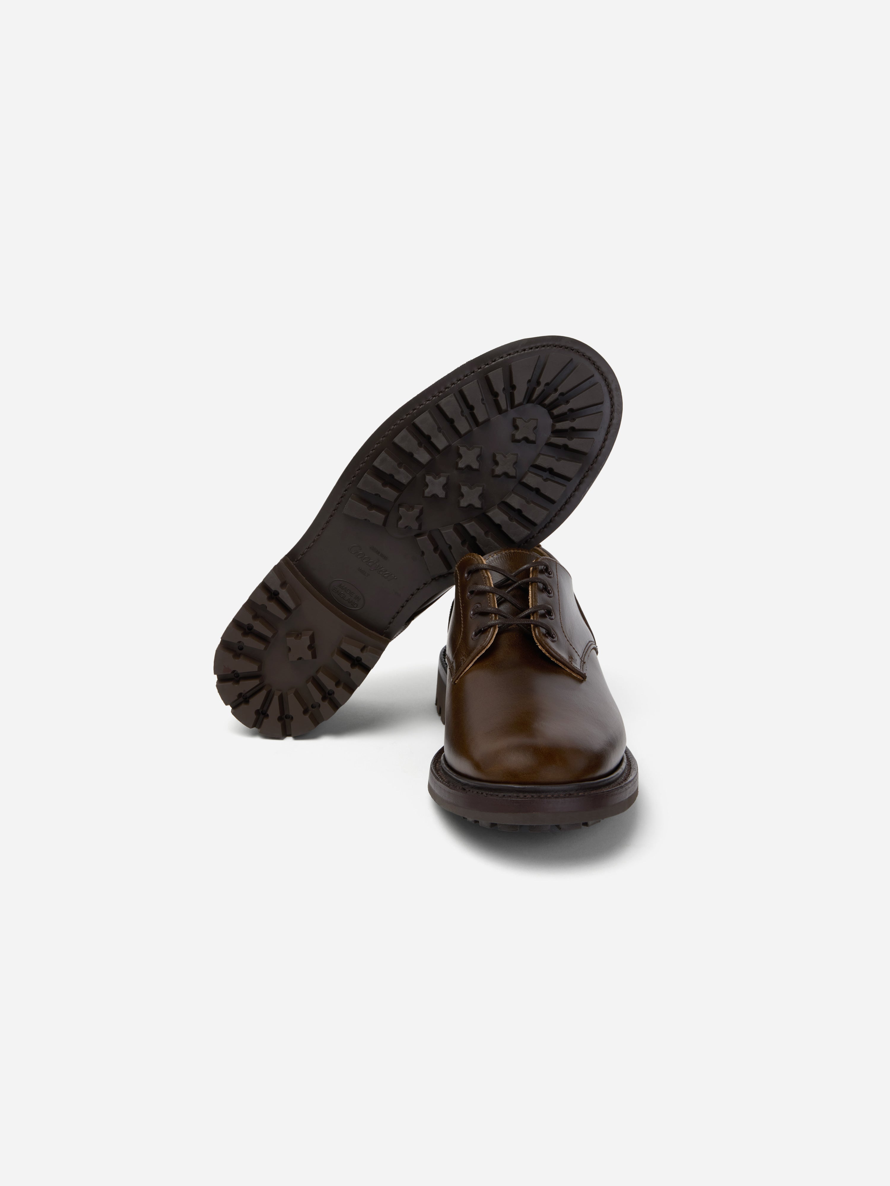 Lug Sole Derby ~ Mocha Waxy Leather – 3sixteen
