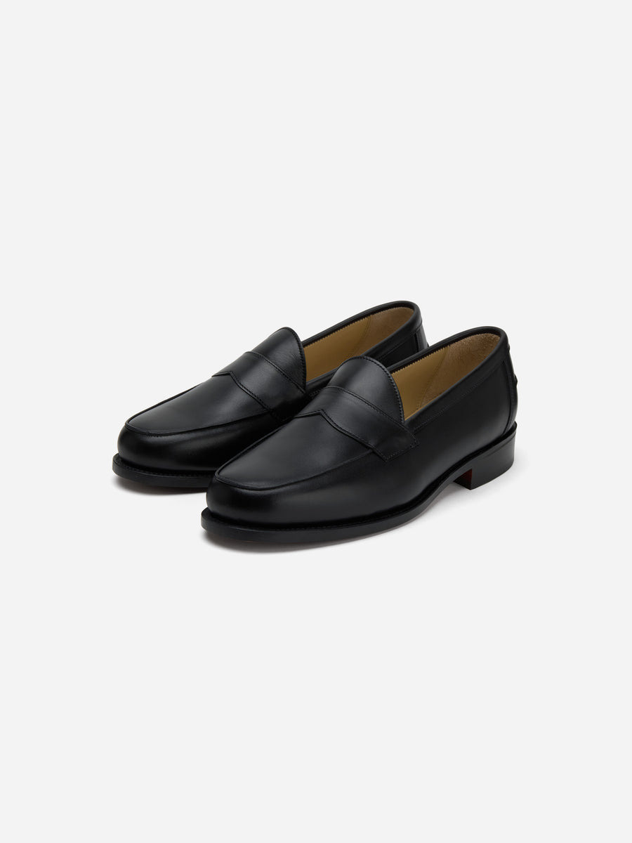 Saddle Loafer ~ Black Calf