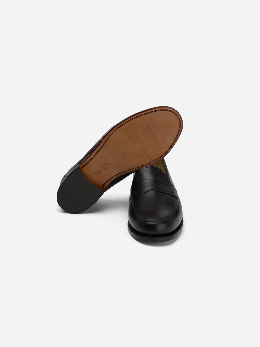 Saddle Loafer ~ Black Calf