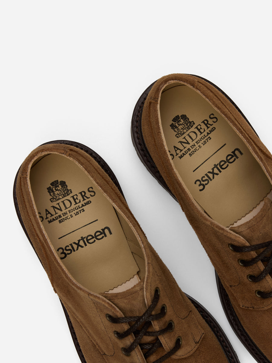 Lug Sole Derby ~ Snuff Waxy Suede