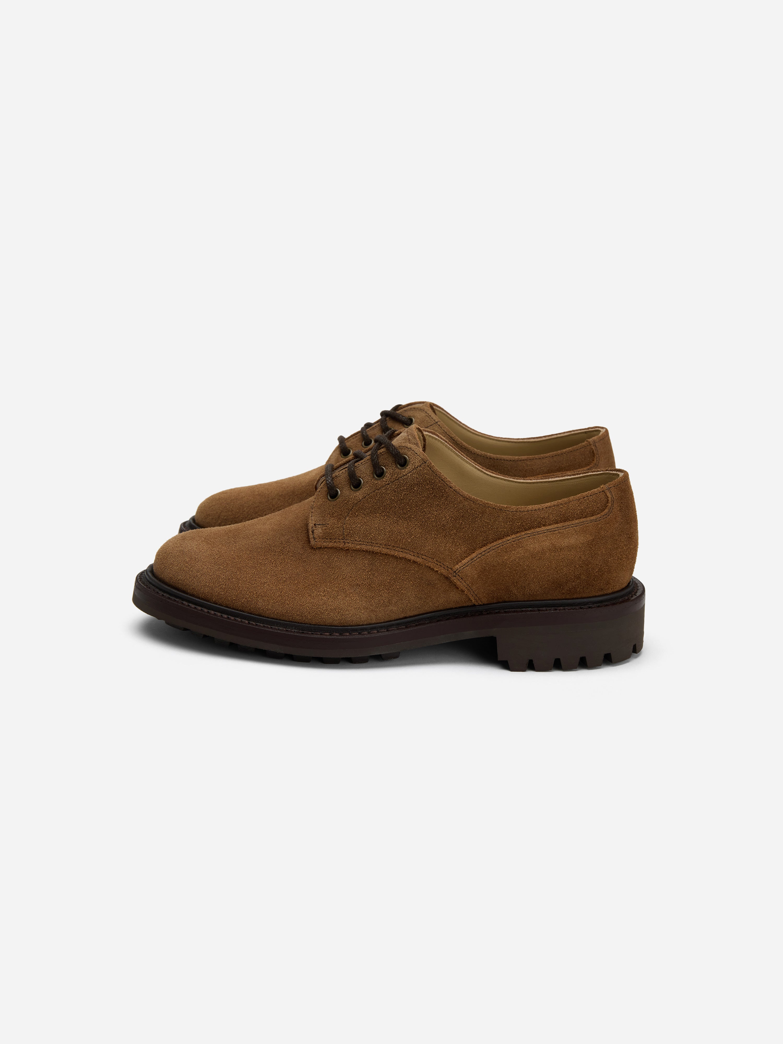 Lug Sole Derby ~ Snuff Waxy Suede – 3sixteen