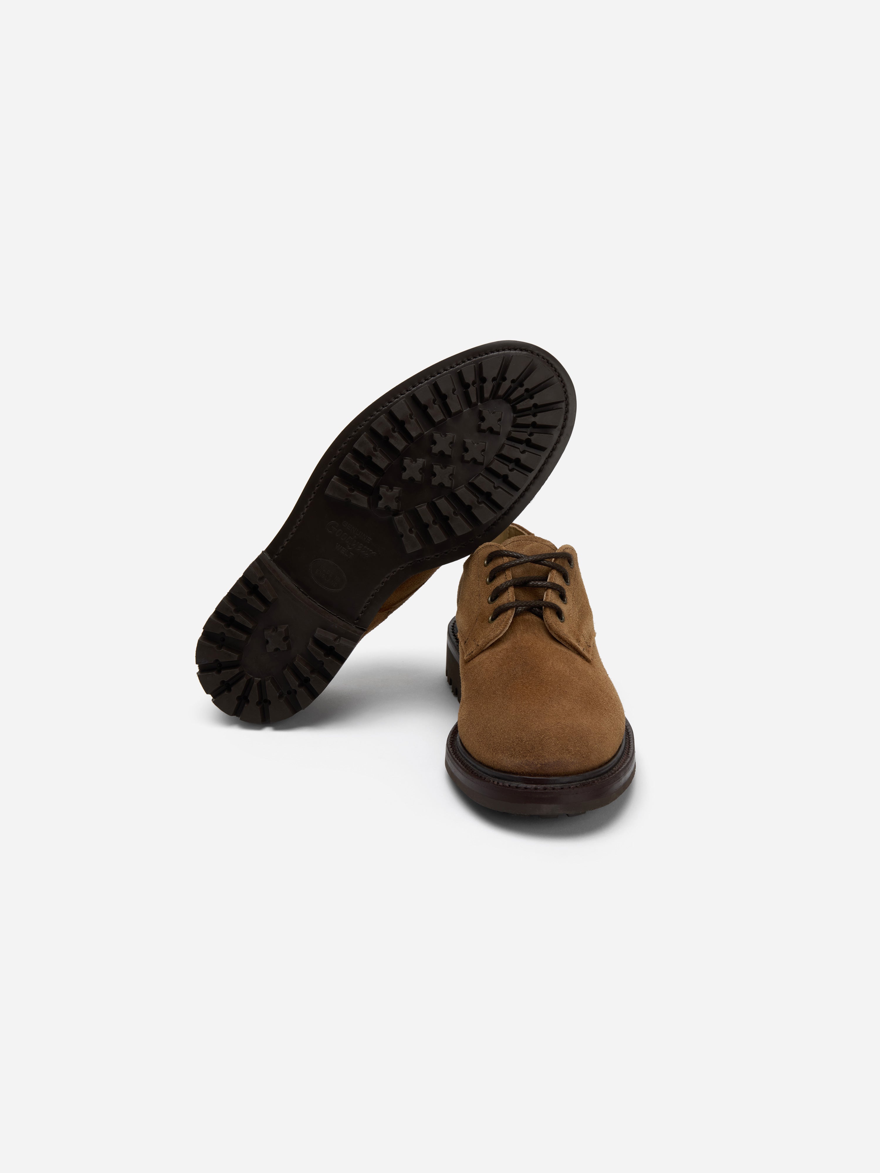 Lug Sole Derby ~ Snuff Waxy Suede – 3sixteen