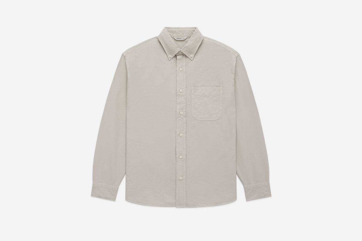 heavy oxford cloth dress shirts Clark White Oxford Cloth Fitted Dress Shirt Shirt by Proper Cloth