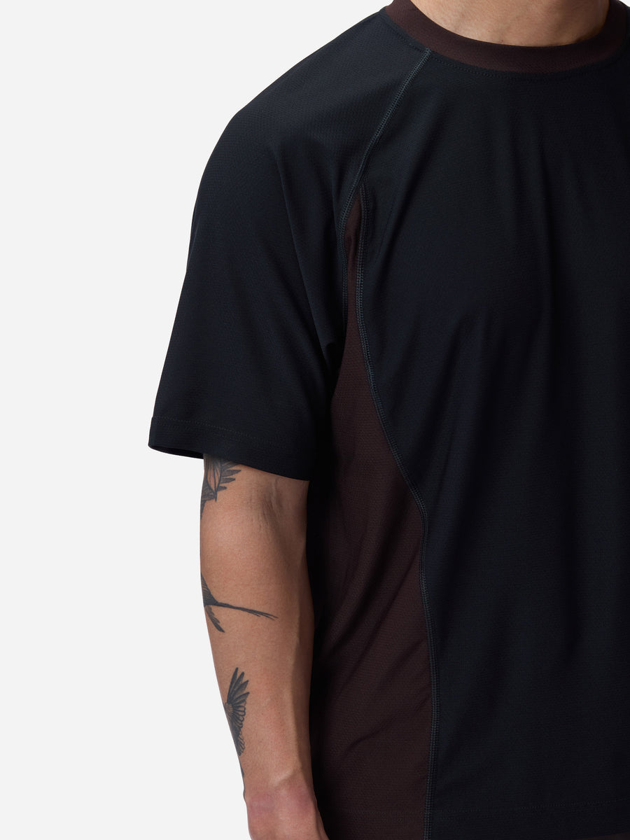 Track Tee ~ Black/Brown