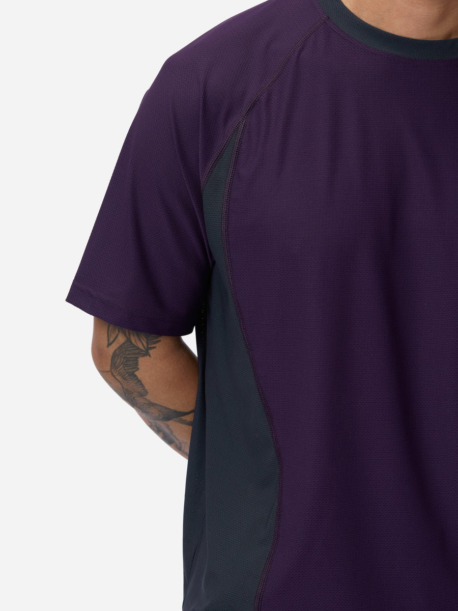 Track Tee ~ Purple/Grey