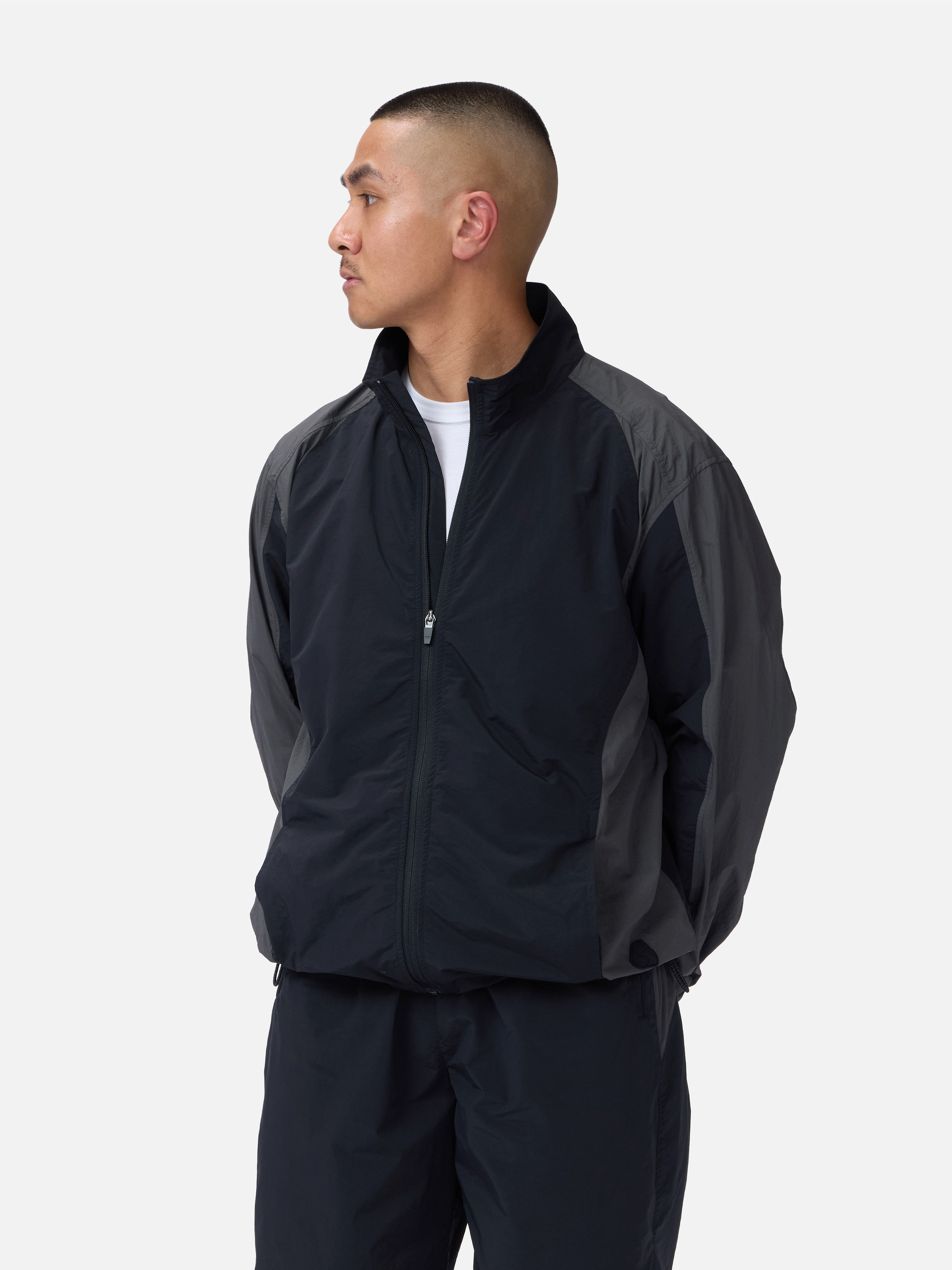 Track Jacket ~ Black/Grey – 3sixteen