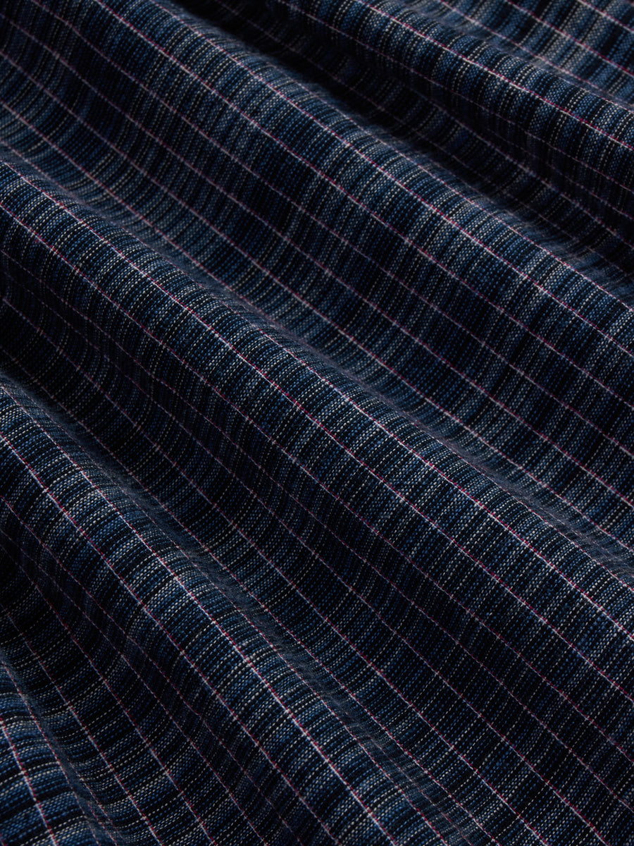 Commuter Shirt ~ Handloom Midnight Microcheck