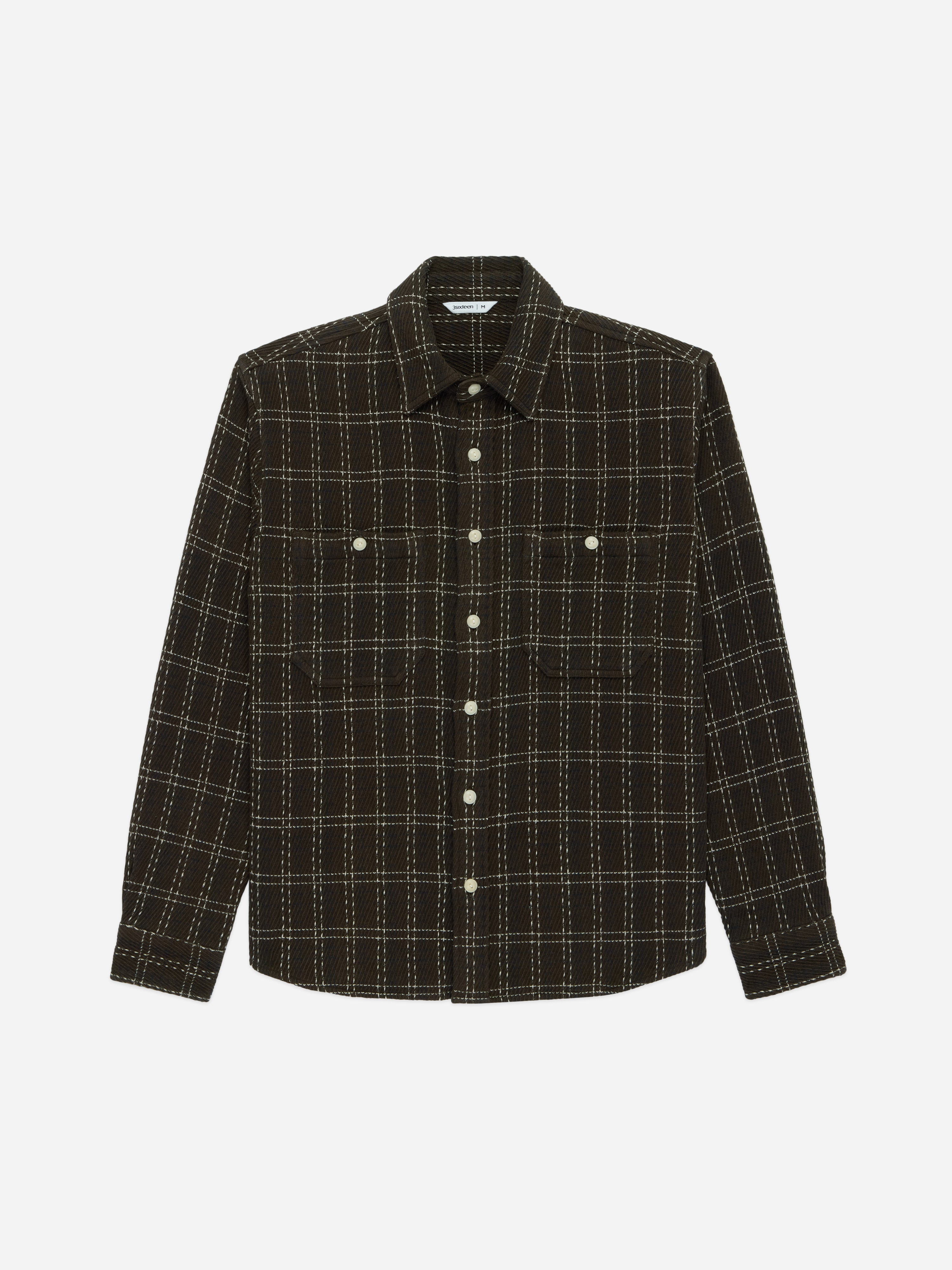Utility Flannel ~ Espresso Twill Check – 3sixteen