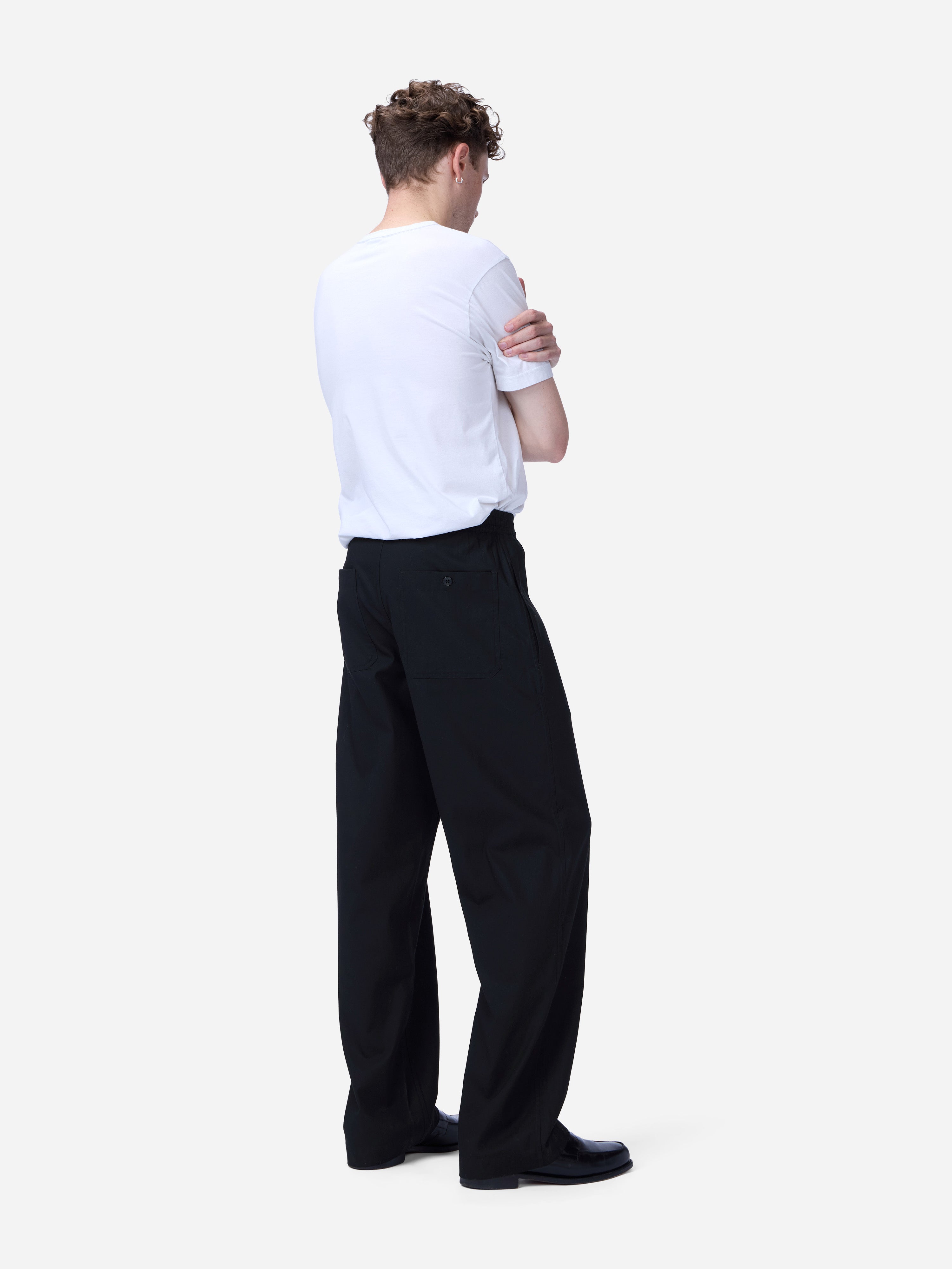 Harvest Pant ~ Black Cotton Gabardine – 3sixteen