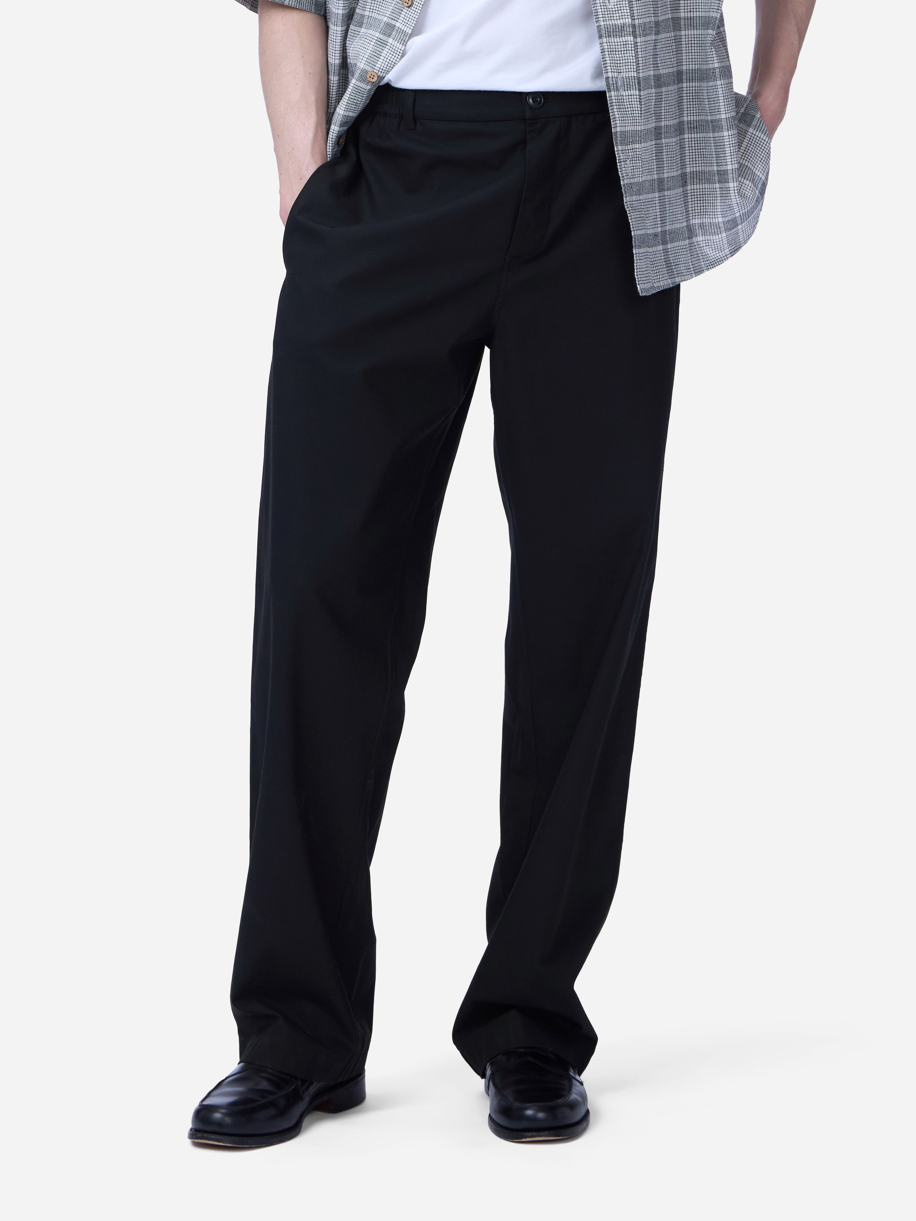 Harvest Pant ~ Black Cotton Gabardine – 3sixteen