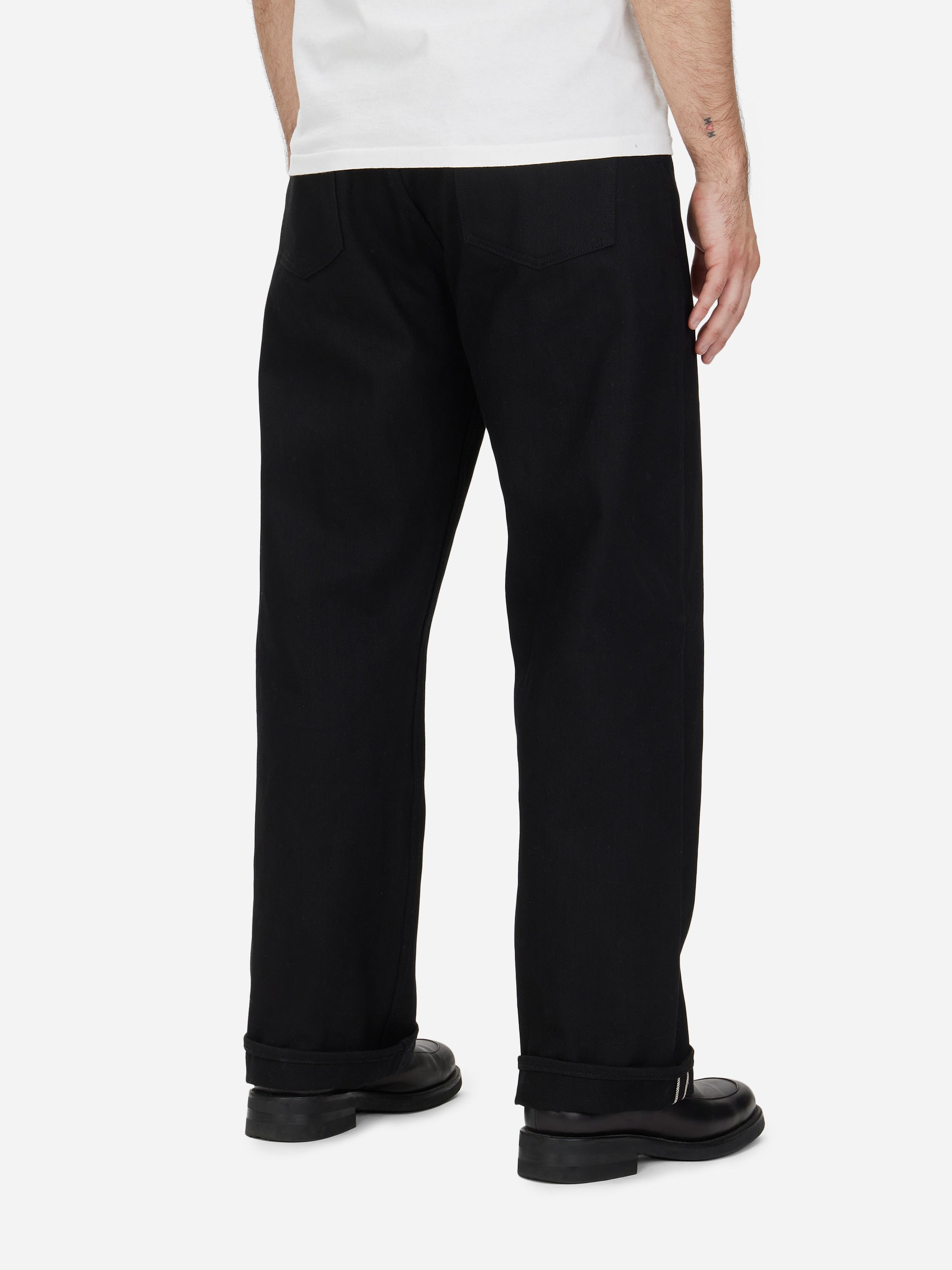 RS-220x ~ Relaxed Straight ~ Double Black – 3sixteen