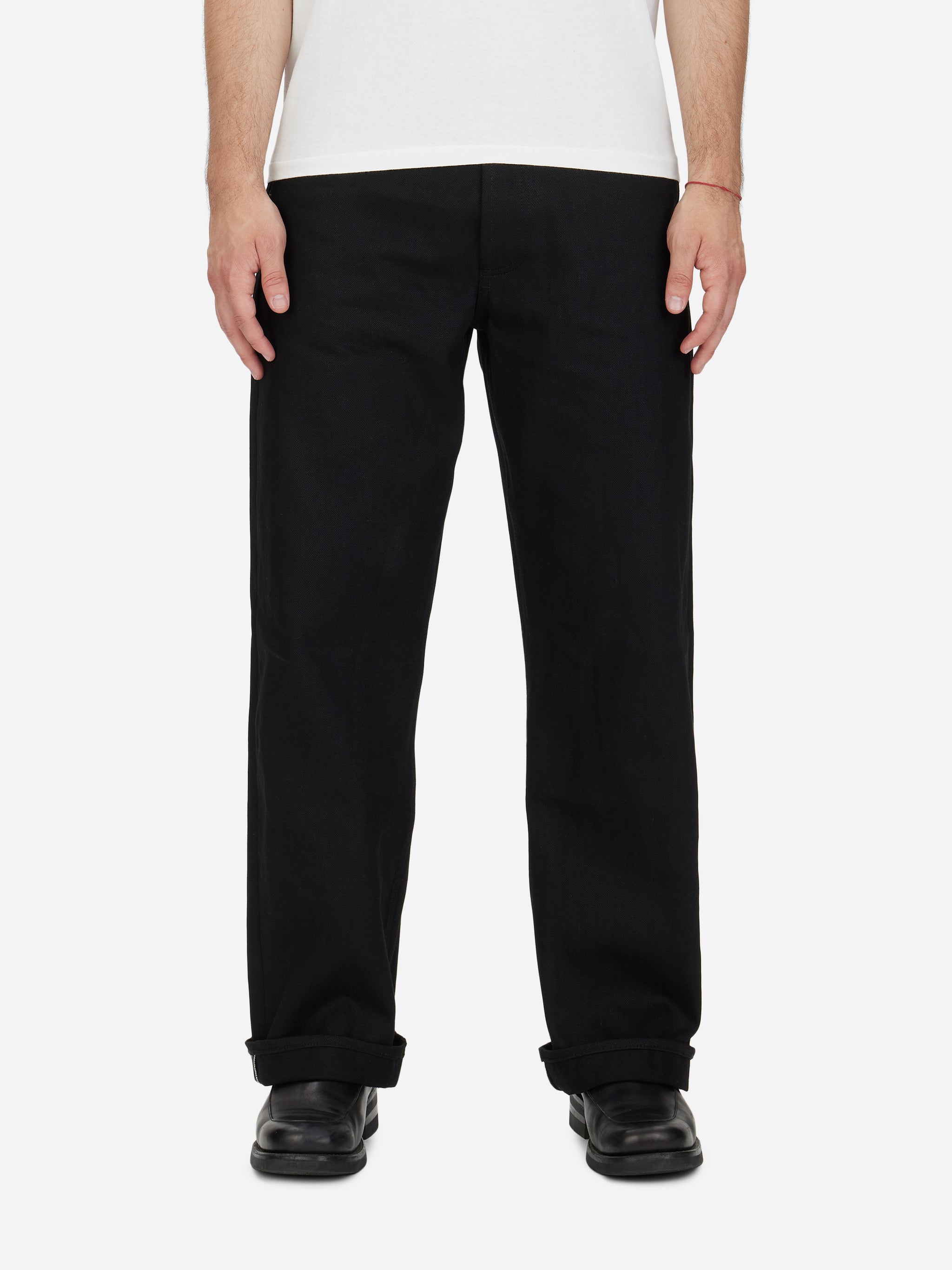RS-220x Relaxed Straight Double Black Jeans
