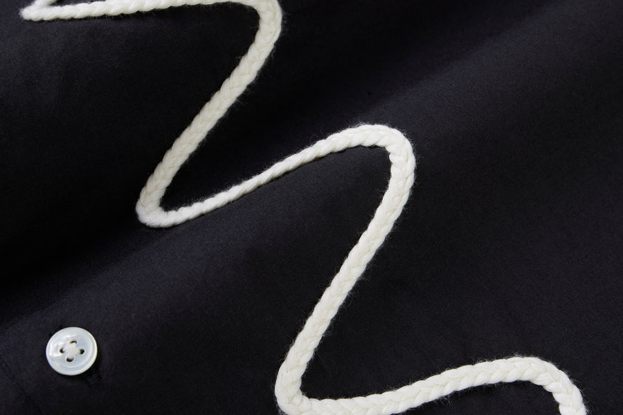 Vacation Shirt ~ Black Squiggle