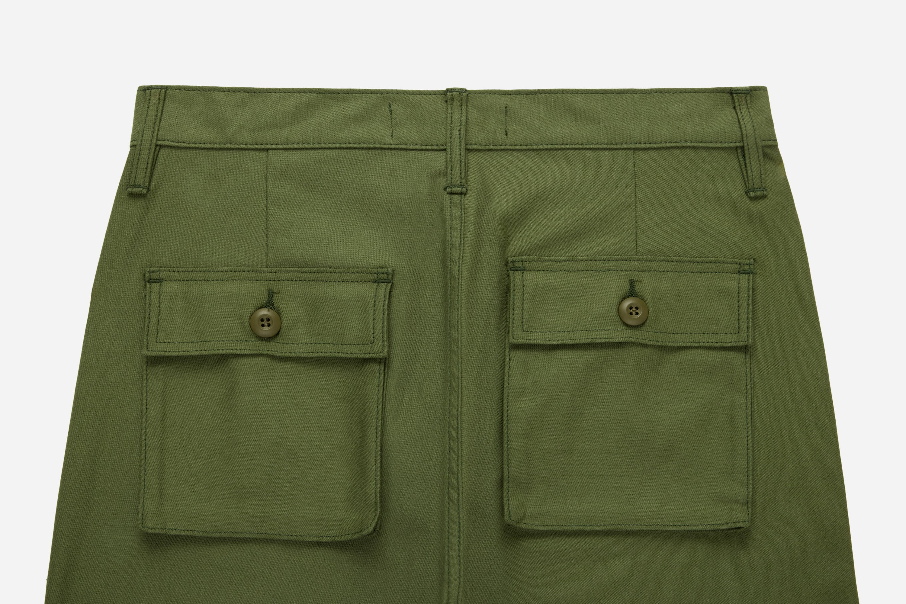 Fatigue Pants ~ Olive Back Satin – 3sixteen