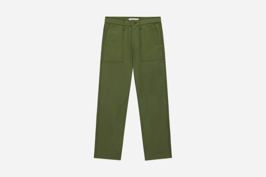 Fatigue Pants ~ Olive Back Satin