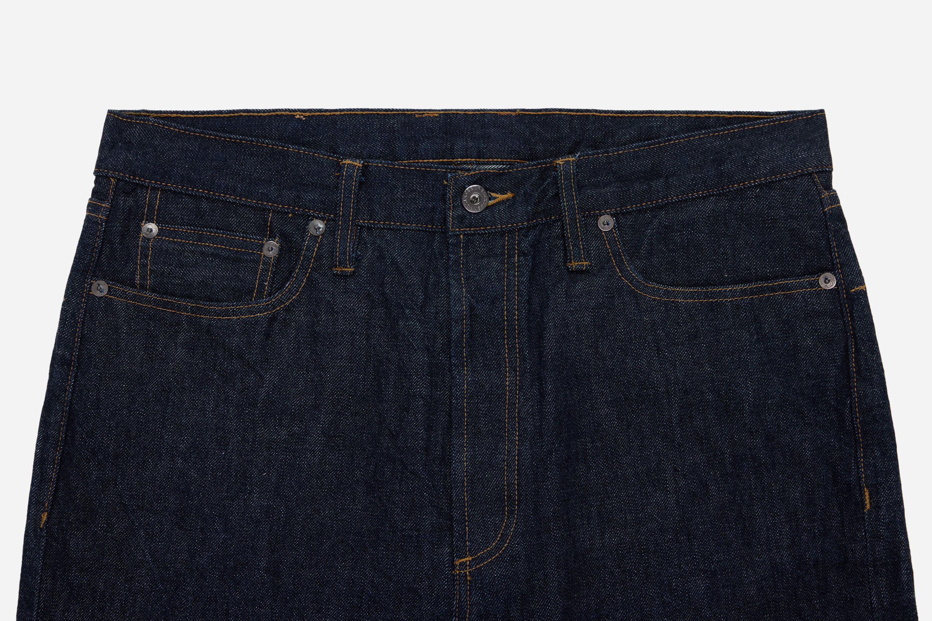RS-100xk ~ Relaxed Straight - Rinsed Indigo Kibata – 3sixteen