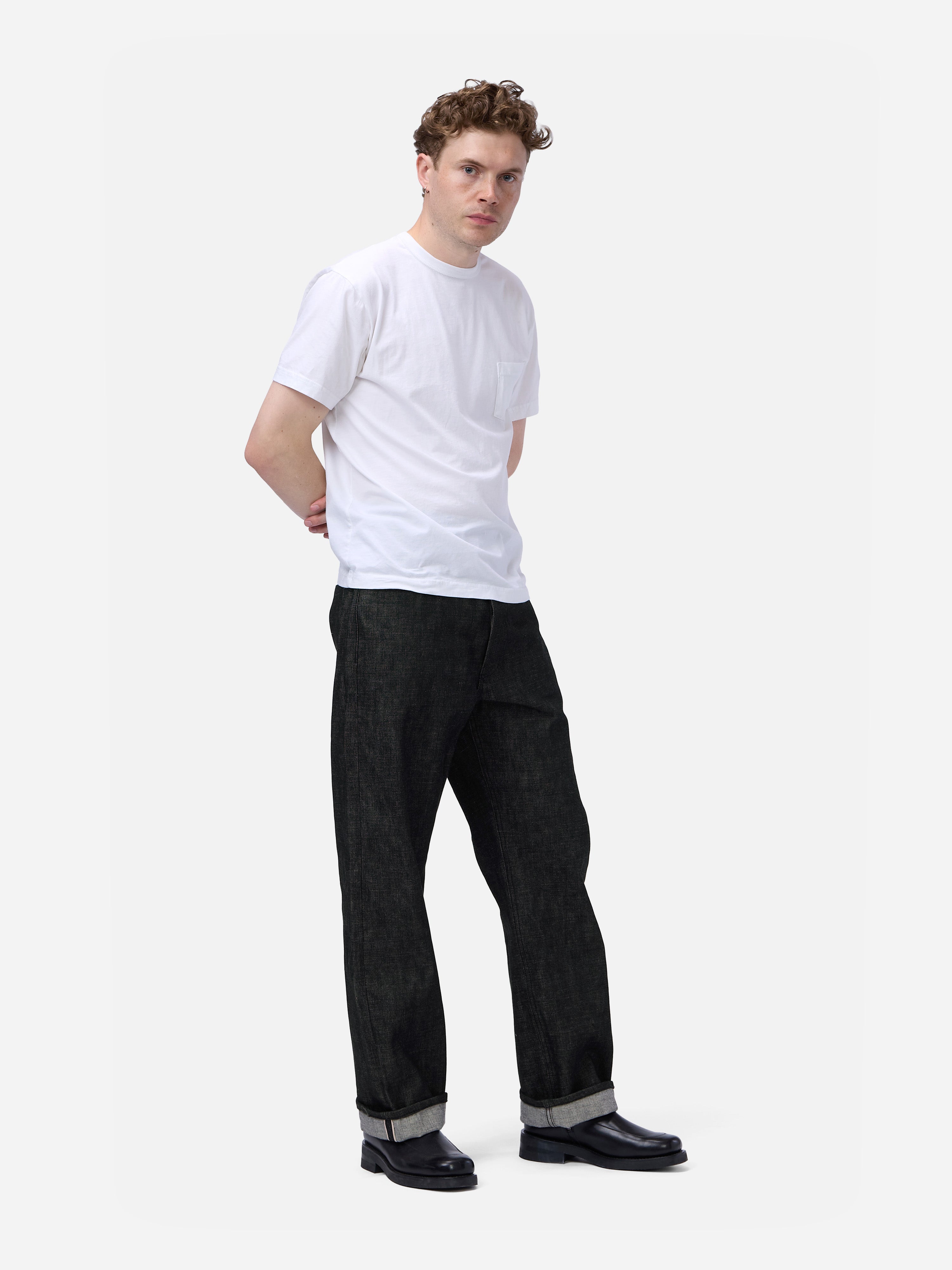 RS-203x ~ Relaxed Straight ~ Black Selvedge – 3sixteen