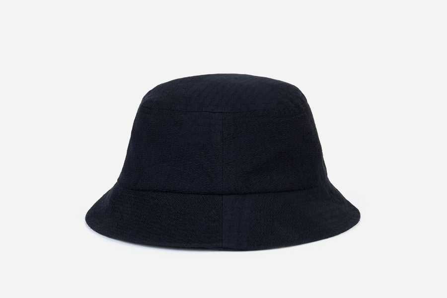 Bucket Hat ~ Black Zig⁠-⁠Zag Jacquard
