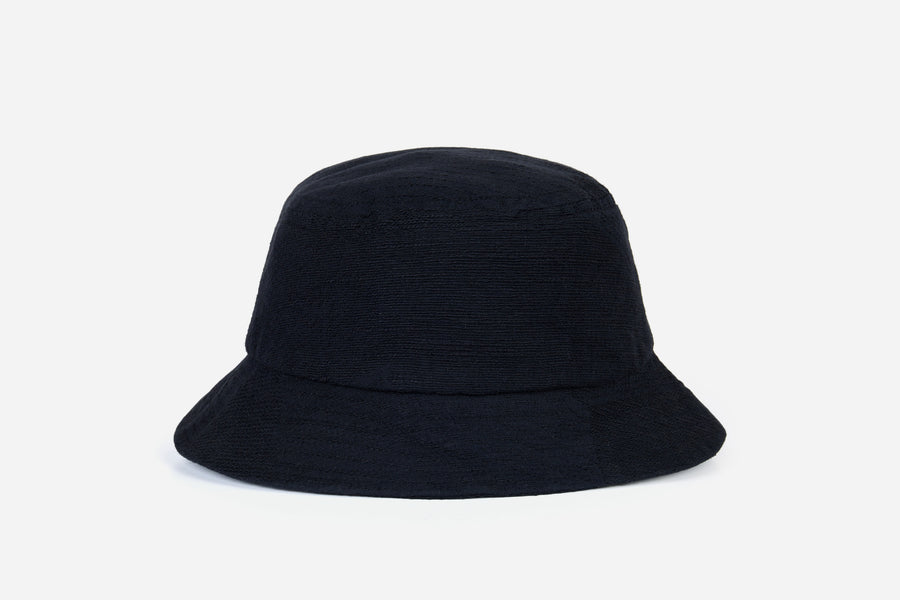 Bucket Hat ~ Black Zig⁠-⁠Zag Jacquard